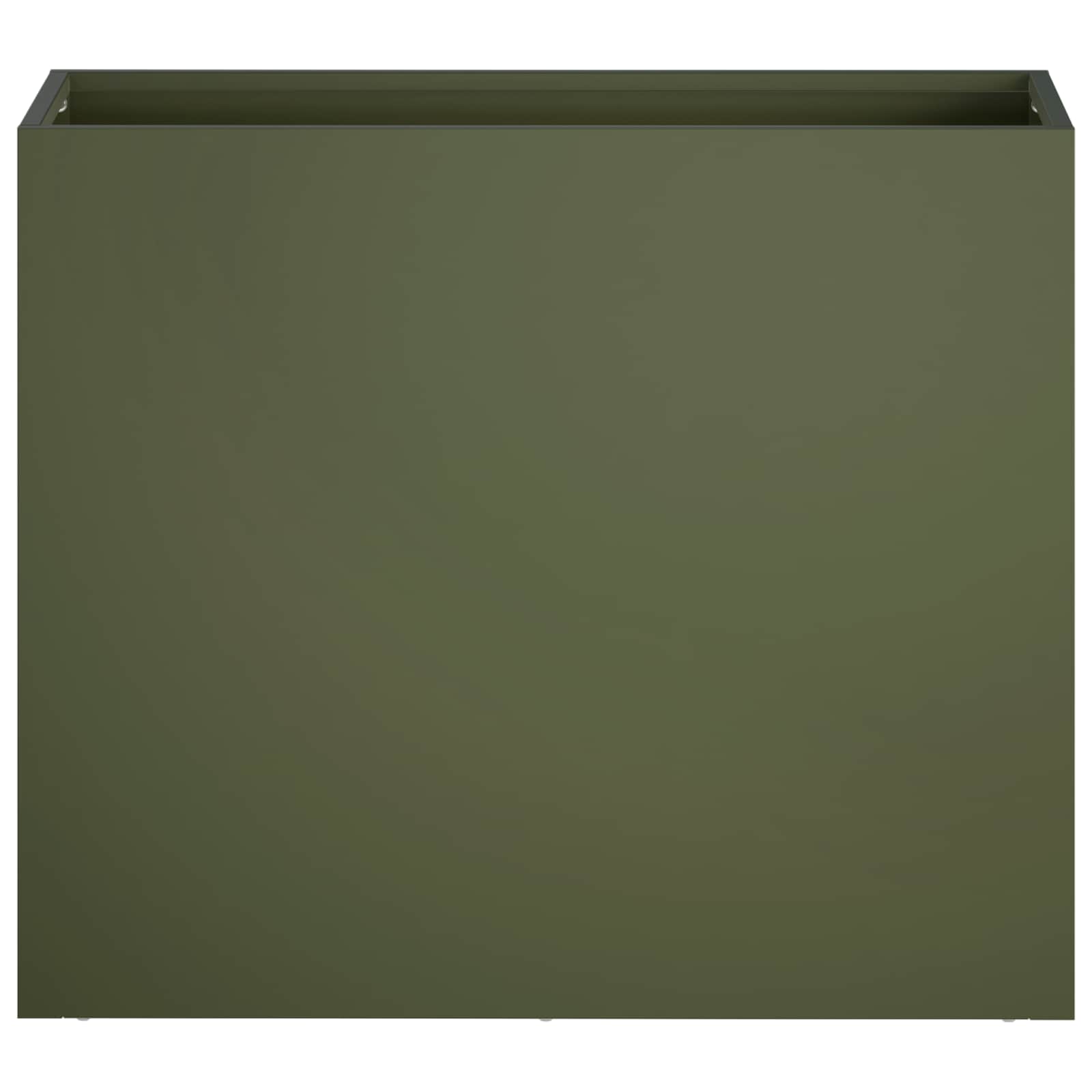 Plantenbak 2 st Olijfgroen 50 x 20 x 40 cm Koudgewalst staal image 4