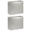 vidaXL Aia istutuspot 2 tk H&otilde;bedane 50 x 20 x 40 cm Roostevaba teras