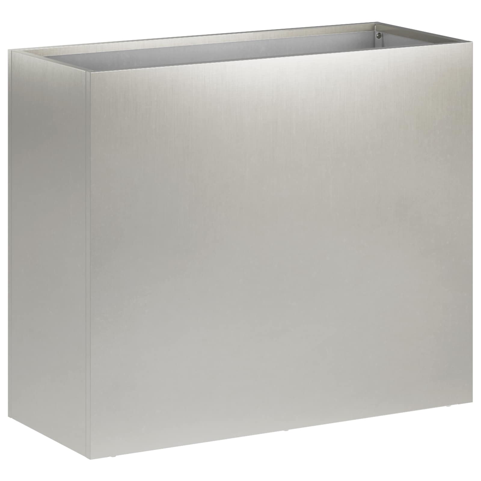 Plantenbak 2 st zilver 50 x 20 x 40 cm Roestvrij staal image 3