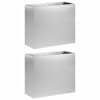 vidaXL Aia istutuspot 2 tk H&otilde;bedane 50 x 20 x 40 cm Tsingitud teras