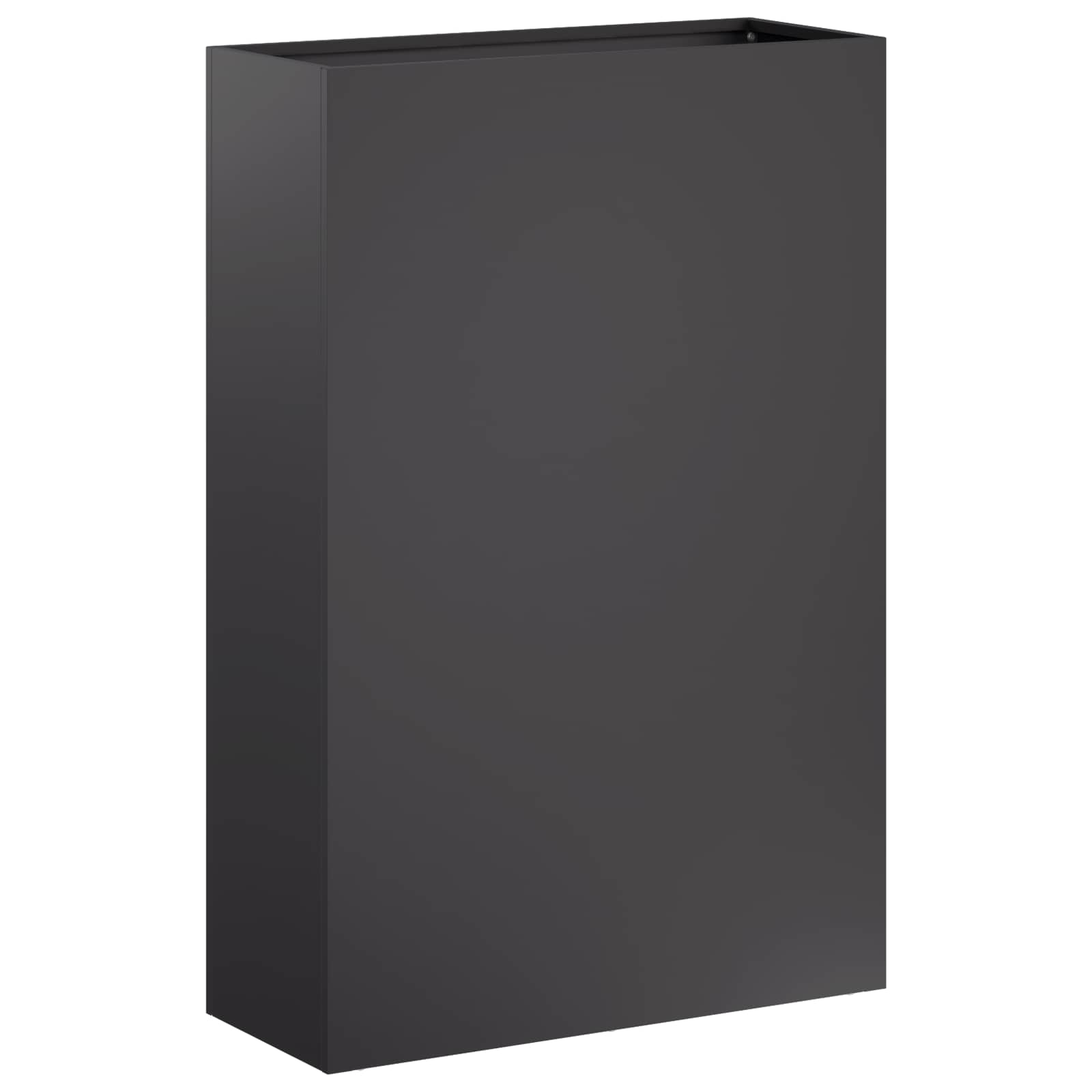 Plantenbak Zwart 50 x 20 x 75 cm Koudgewalst staal image 2