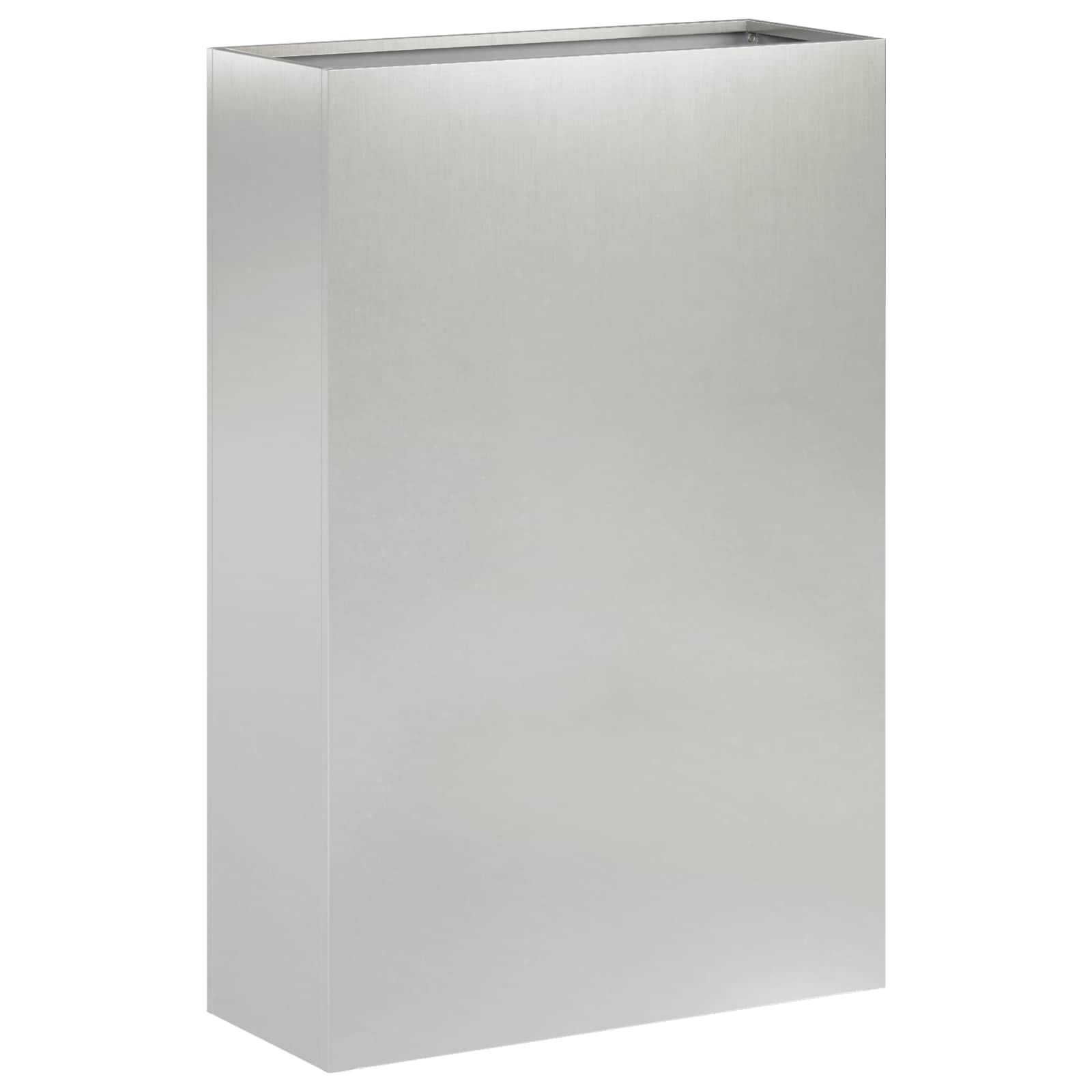 Plantenbak 2 st zilver 50 x 20 x 75 cm Roestvrij staal image 3