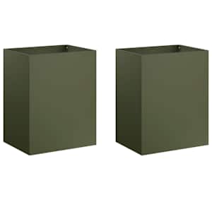 vidaXL Aia istutuspot 2 tk Oliiviroheline 40 x 30 x 40 cm