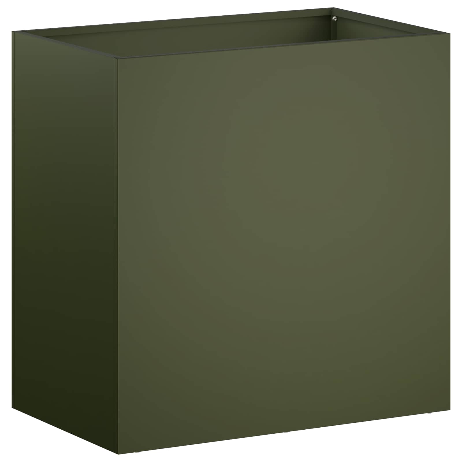 Plantenbak 2 st Olijfgroen 50 x 30 x 40 cm Koudgewalst staal image 3