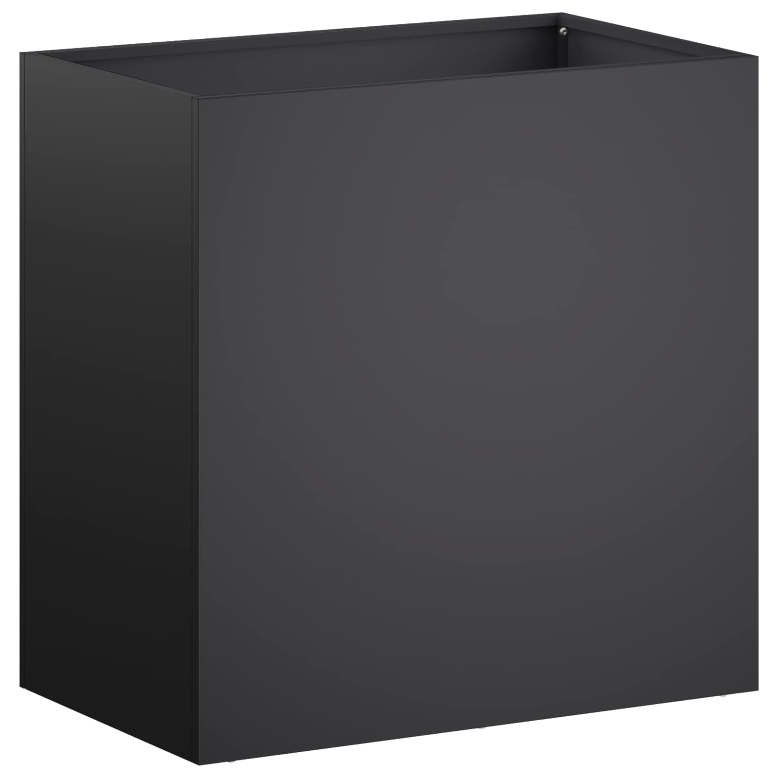 Plantenbak Zwart 50 x 30 x 50 cm Koudgewalst staal image 2
