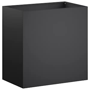 vidaXL Aia istutuspot Must 50 x 30 x 50 cm K&uuml;lmvalmistatud teras