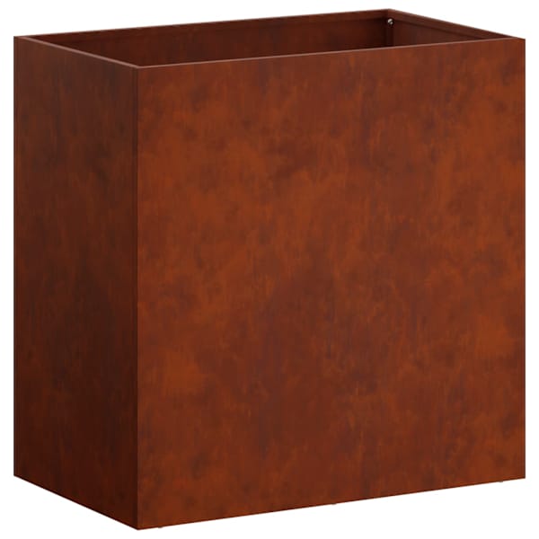 vidaXL Aia istutuspot Rooste 50 x 30 x 50 cm Ilmastikukindel teras