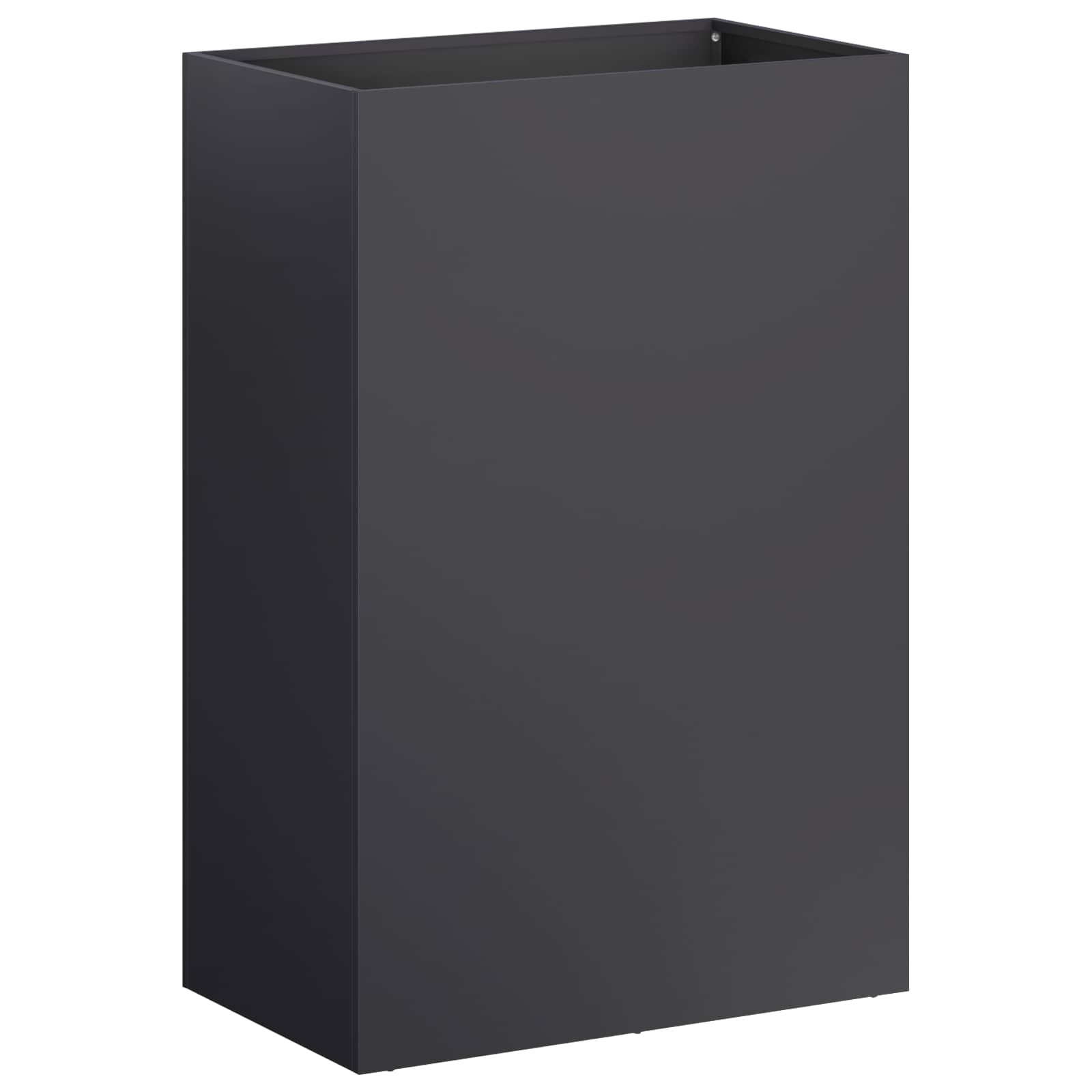 Plantenbak Zwart 50 x 30 x 75 cm Koudgewalst staal image 2