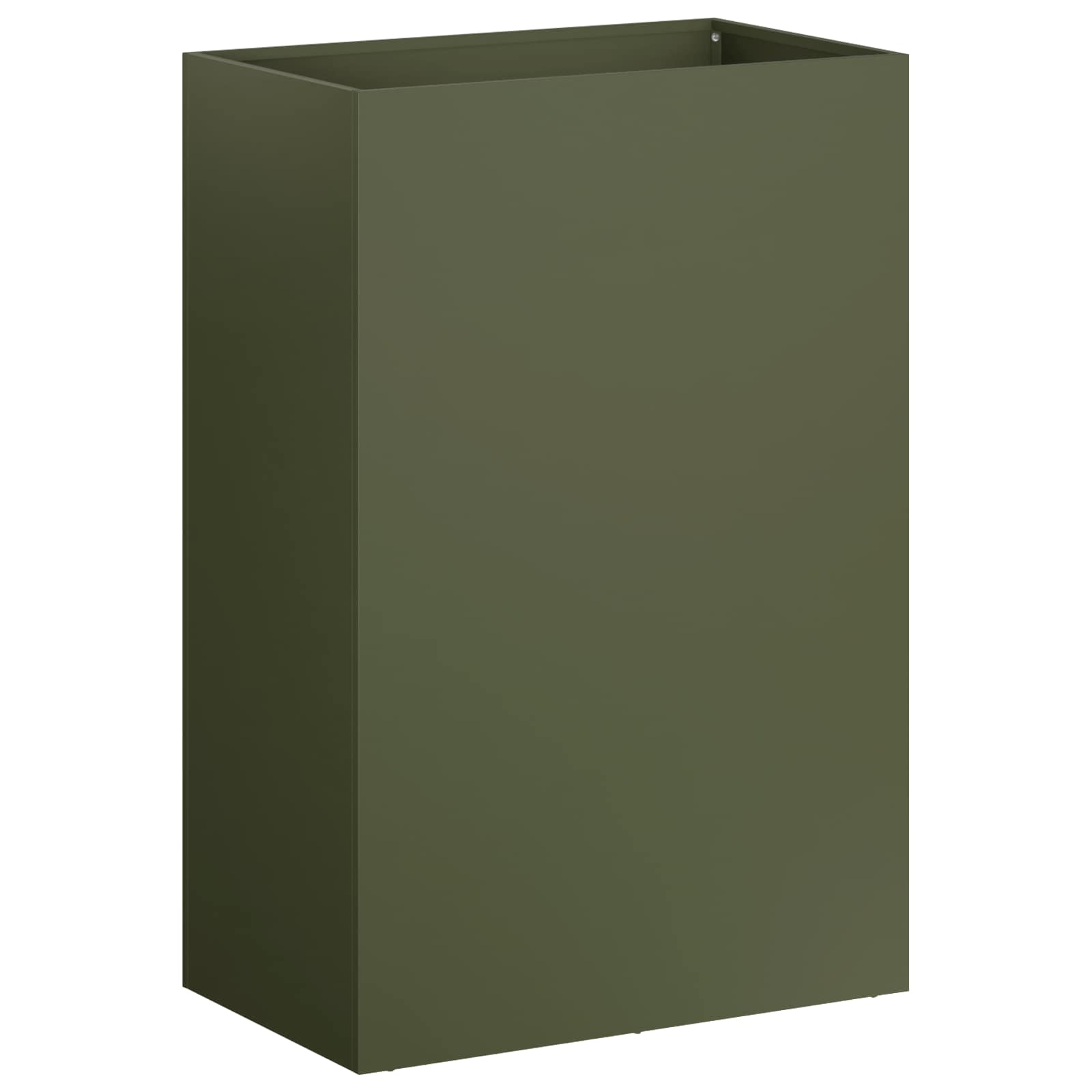 Plantenbak Olijfgroen 50 x 30 x 75 cm Koudgewalst staal image 2