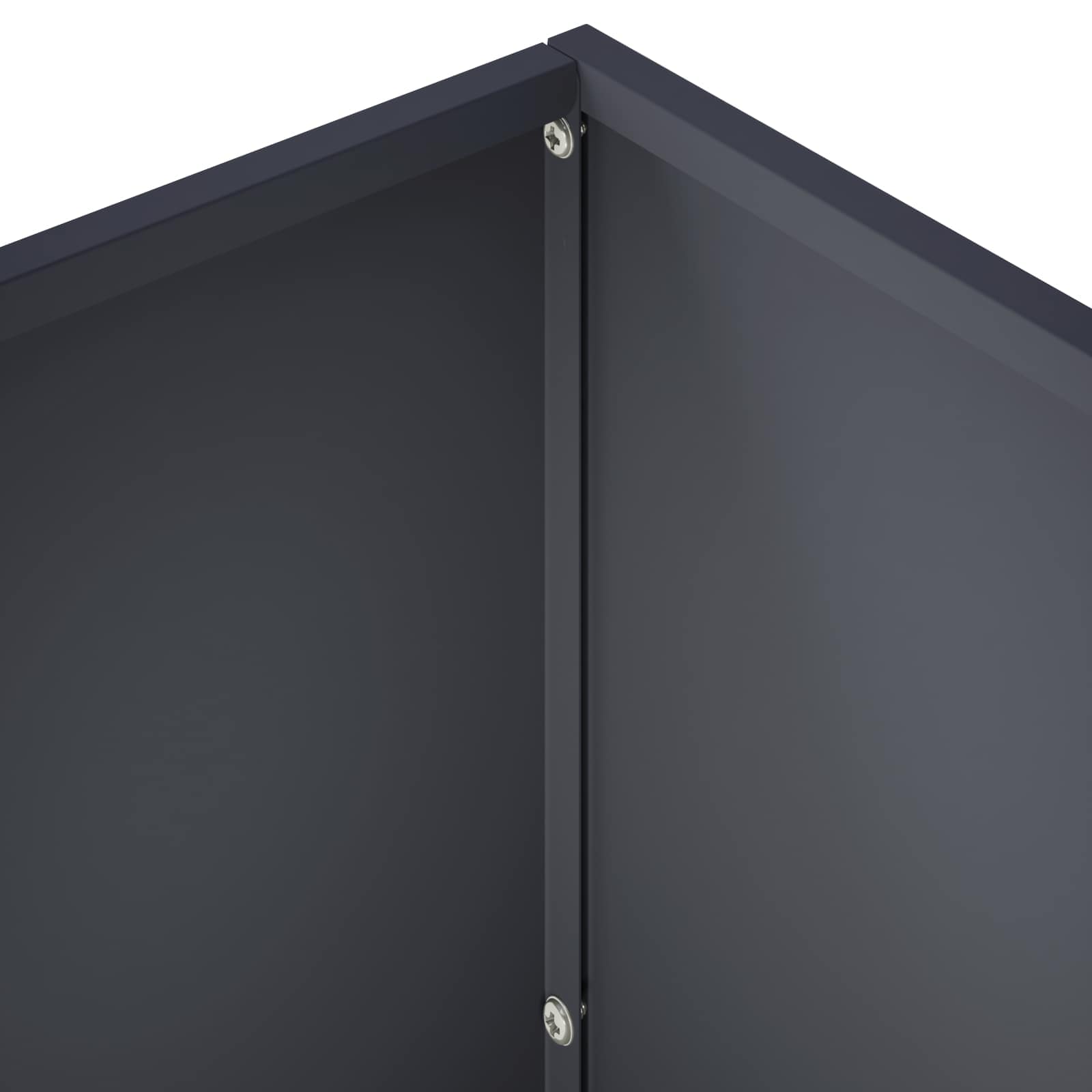 Plantenbak Antraciet 60 x 30 x 40 cm Koudgewalst staal image 5