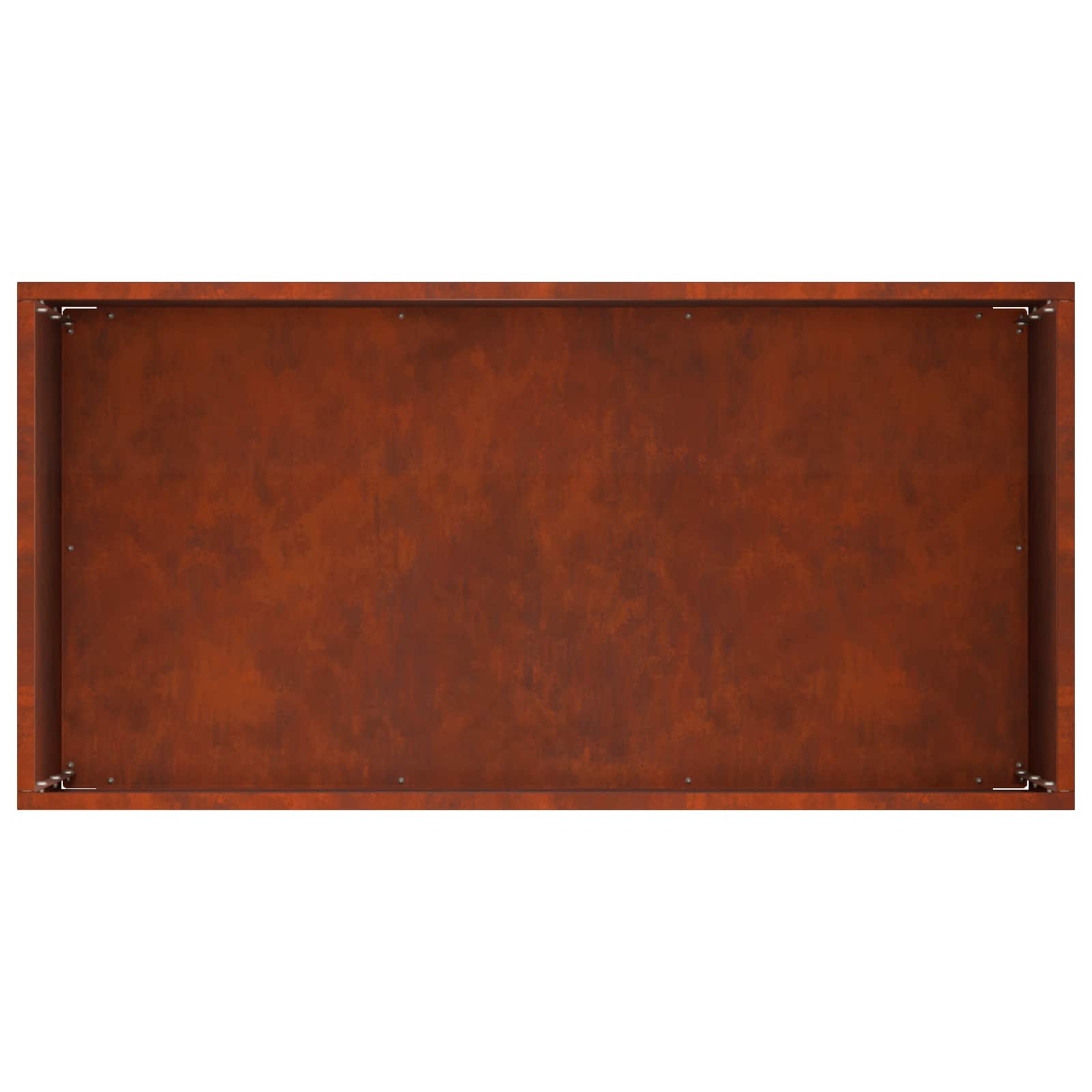 Plantenbak Roestkleurig 60 x 30 x 40 cm weervast staal image 5