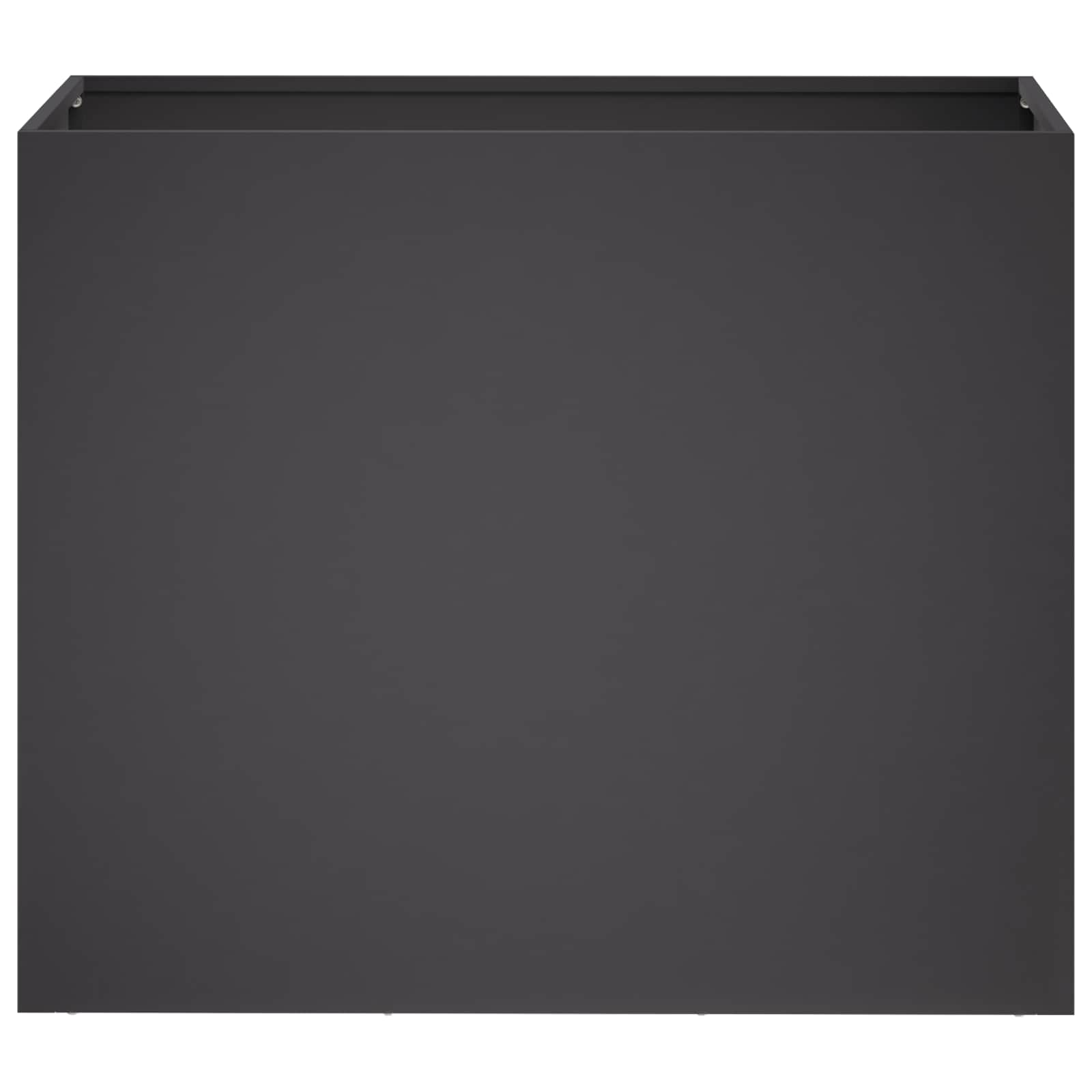 Plantenbak Zwart 60 x 30 x 50 cm Koudgewalst staal image 3