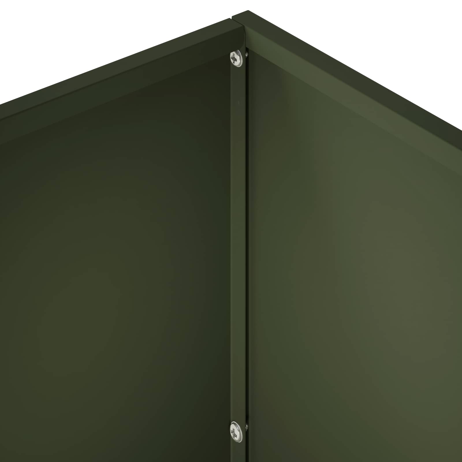 Plantenbak Olijfgroen 60 x 30 x 50 cm Koudgewalst staal image 5
