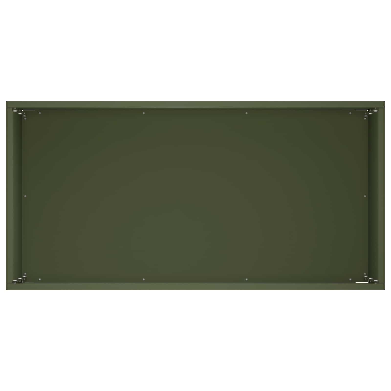 Plantenbak Olijfgroen 60 x 30 x 50 cm Koudgewalst staal image 4
