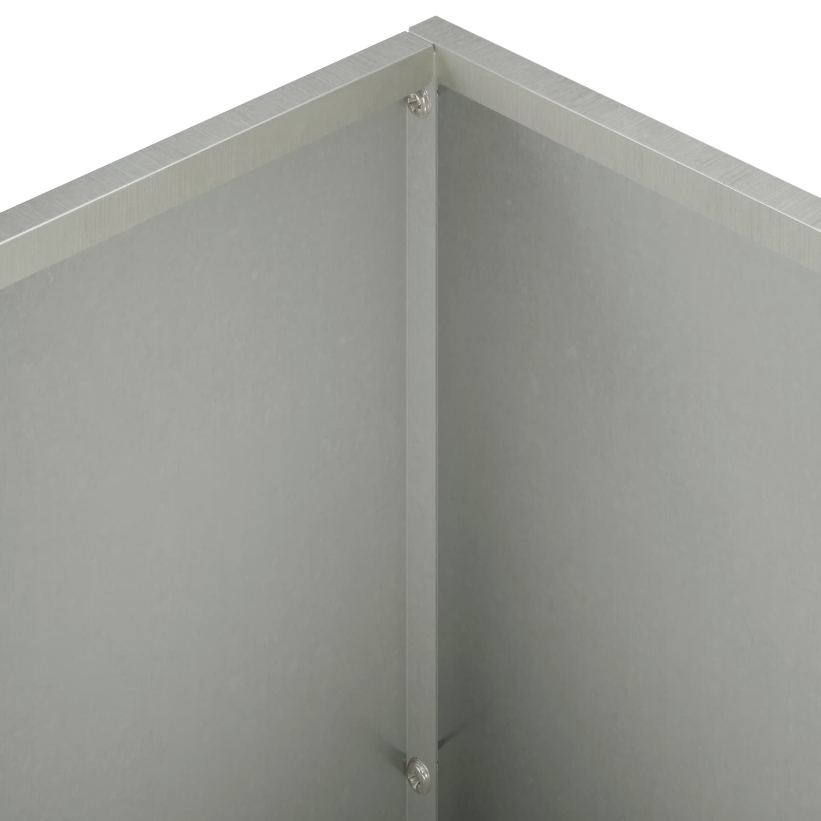 Plantenbak zilver 60 x 30 x 50 cm Roestvrij staal image 5