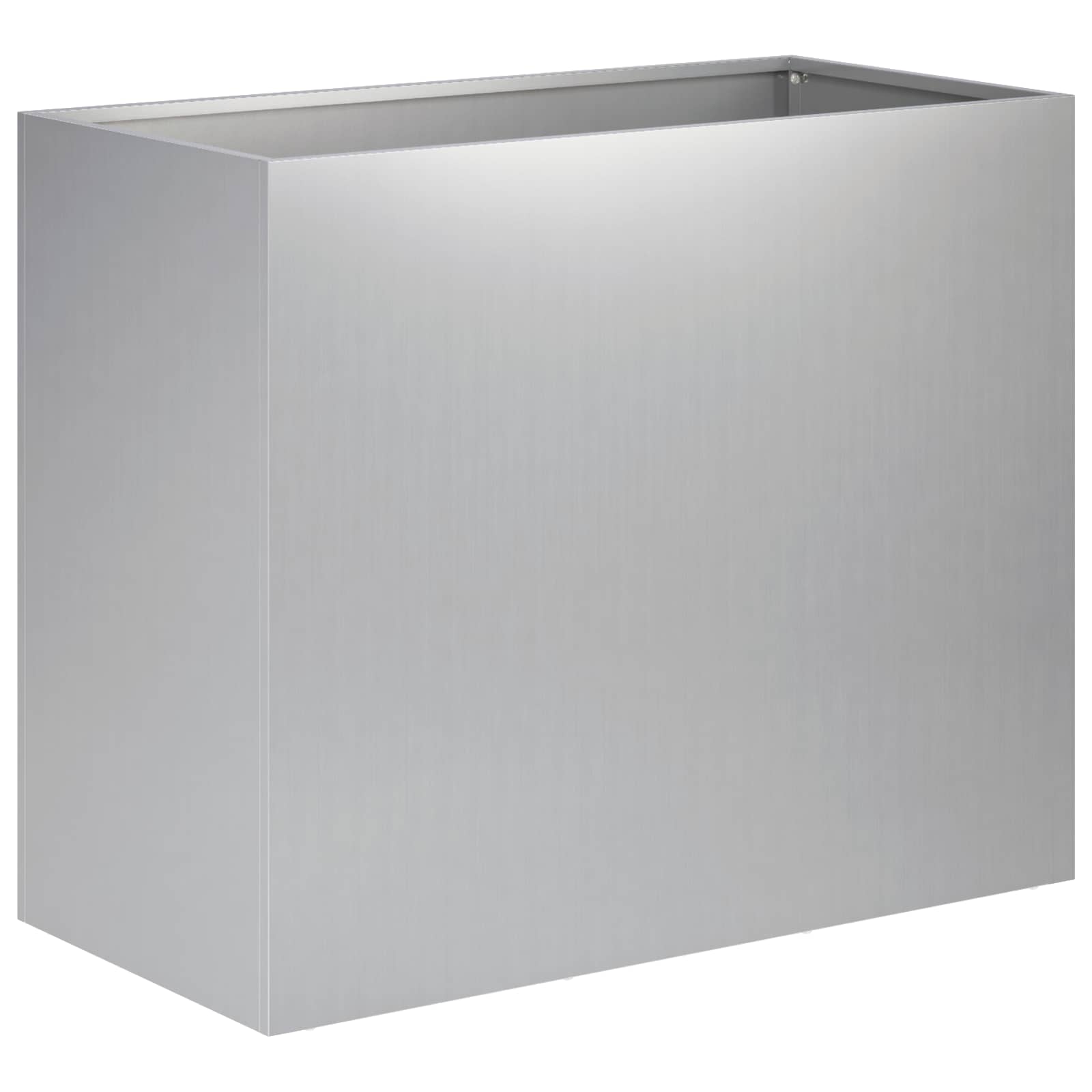 Plantenbak zilver 60 x 30 x 50 cm Gegalvaniseerd staal image 2