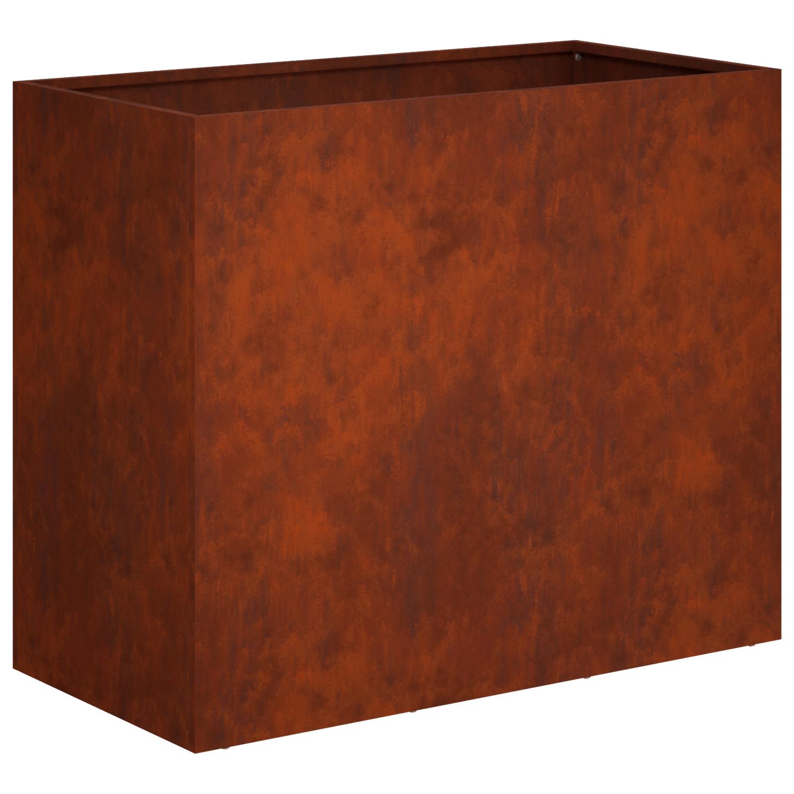 Plantenbak Roestkleurig 60 x 30 x 50 cm weervast staal image 2