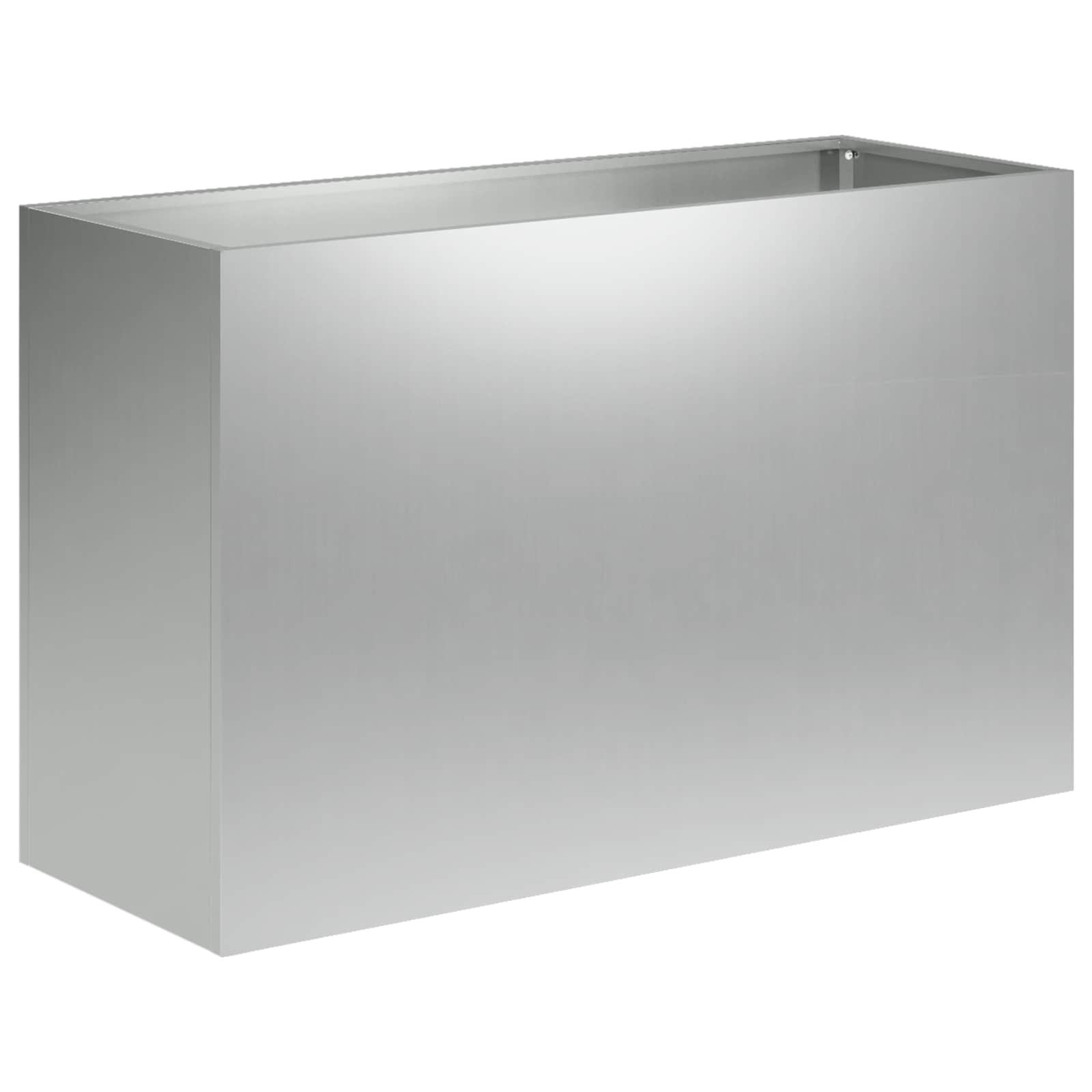 Plantenbak zilver 80 x 30 x 40 cm Gegalvaniseerd staal image 2