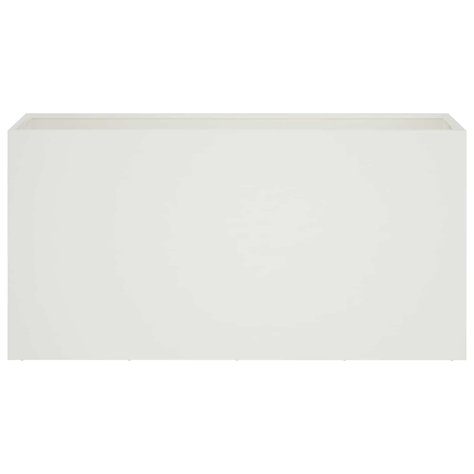 Plantenbak 2 st Wit 100 x 30 x 40 cm Koudgewalst staal image 4
