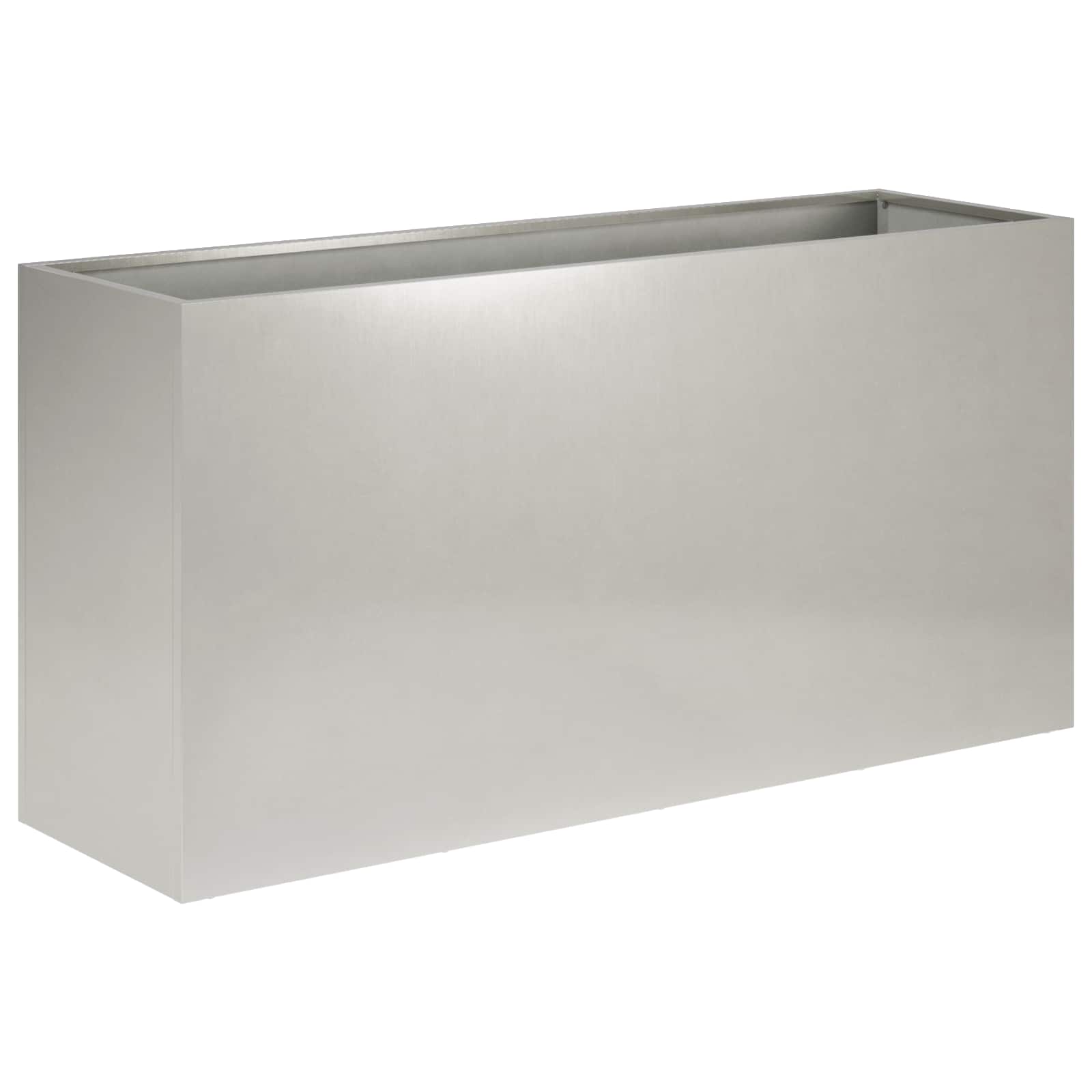 Plantenbak 2 st zilver 100 x 30 x 40 cm Roestvrij staal image 3