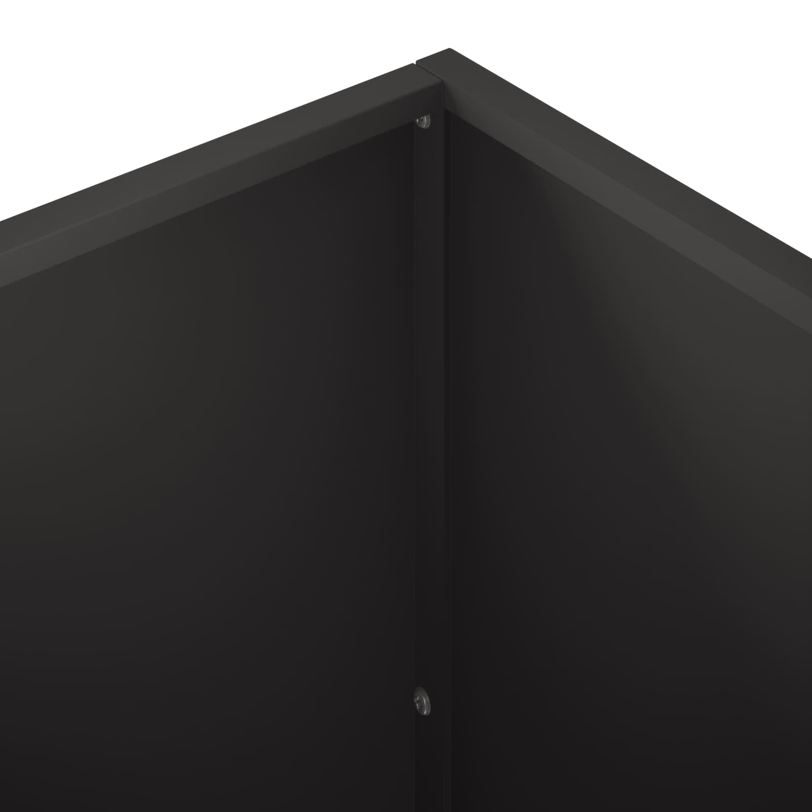 Plantenbak 2 st Zwart 100 x 30 x 50 cm Koudgewalst staal image 6