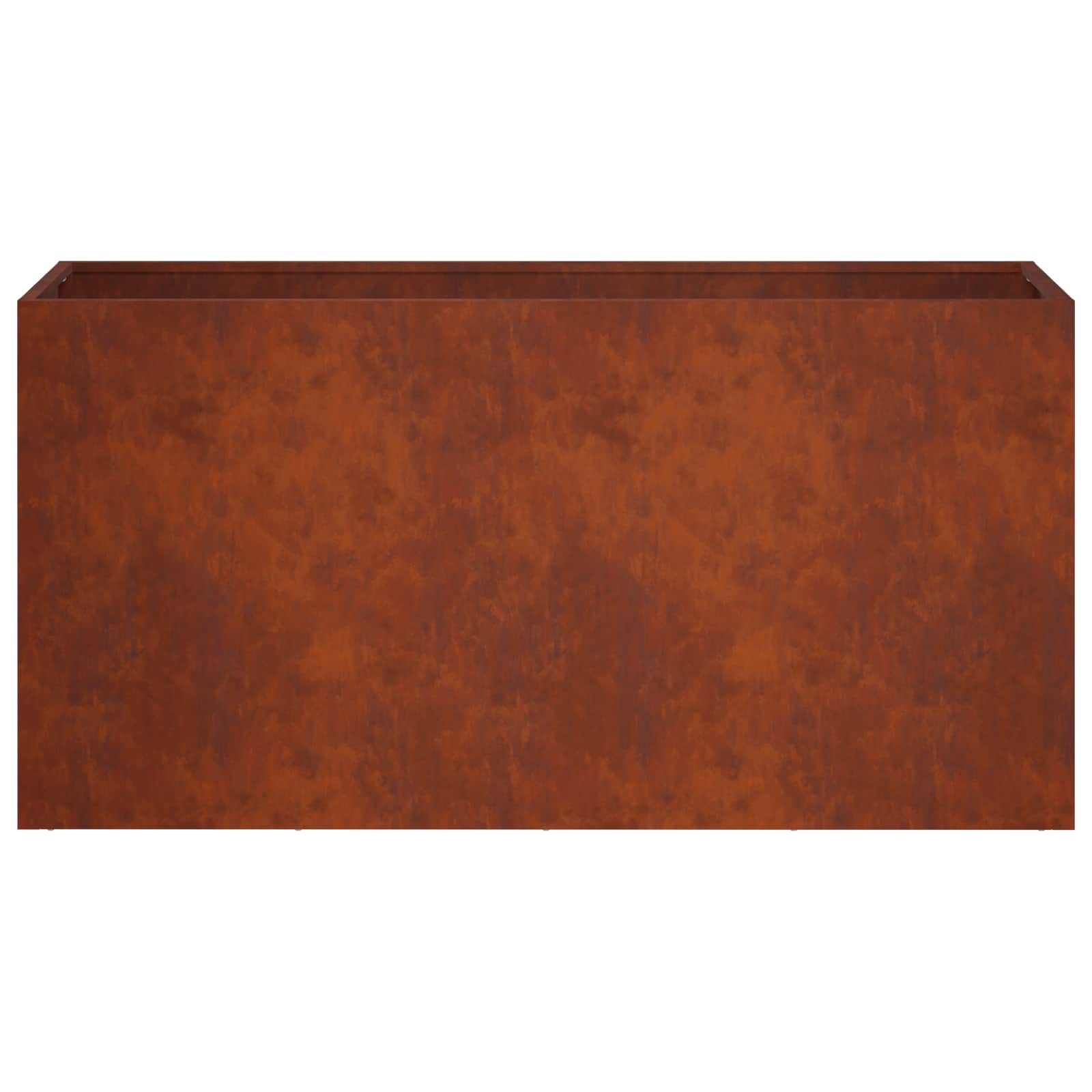 Plantenbak 2 st Roestkleurig 100 x 30 x 50 cm weervast staal image 5