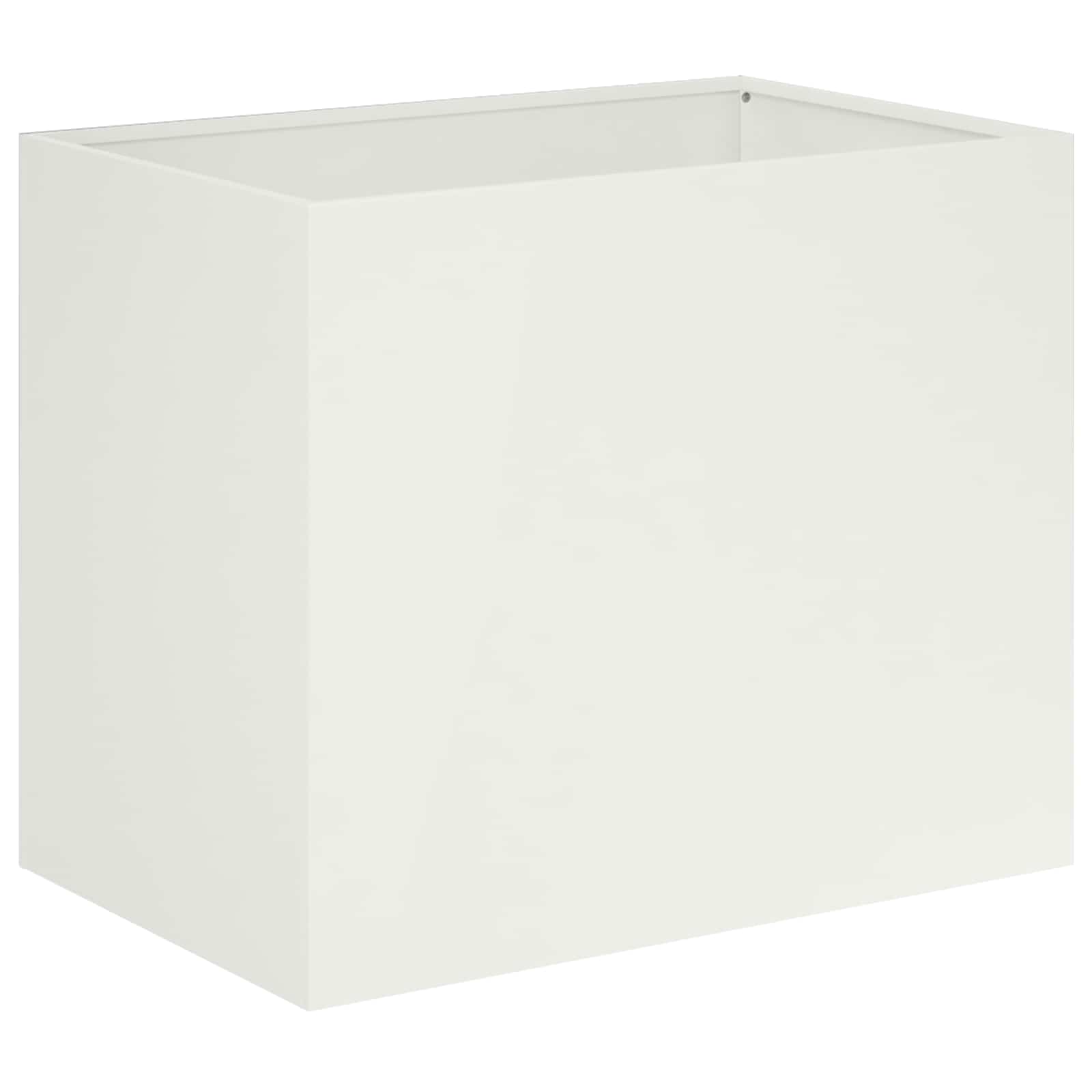 Plantenbak 2 st Wit 50 x 40 x 50 cm Koudgewalst staal image 3