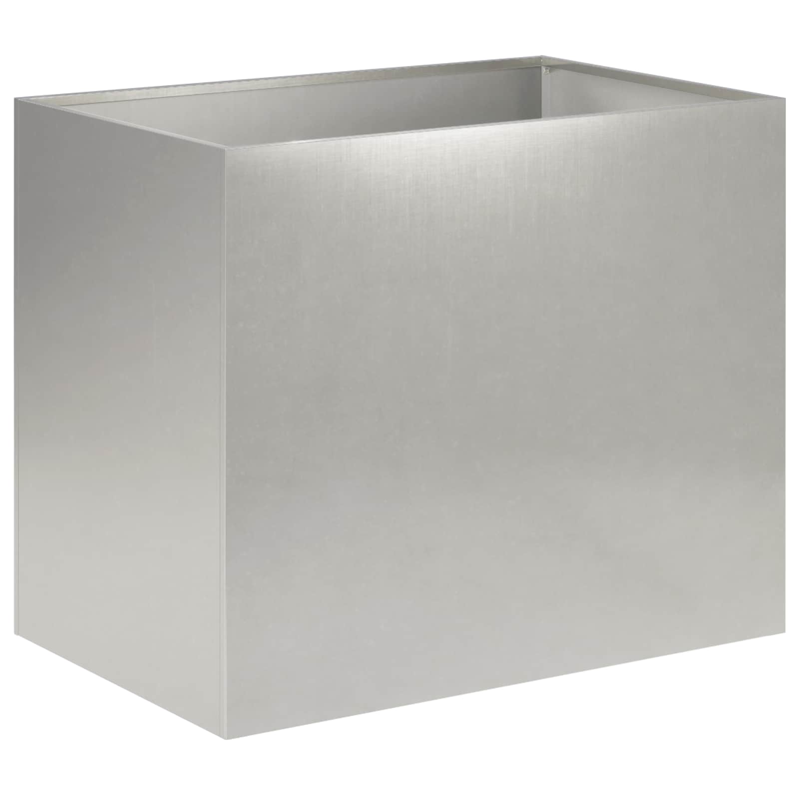 Plantenbak 2 st zilver 50 x 40 x 50 cm Roestvrij staal image 3