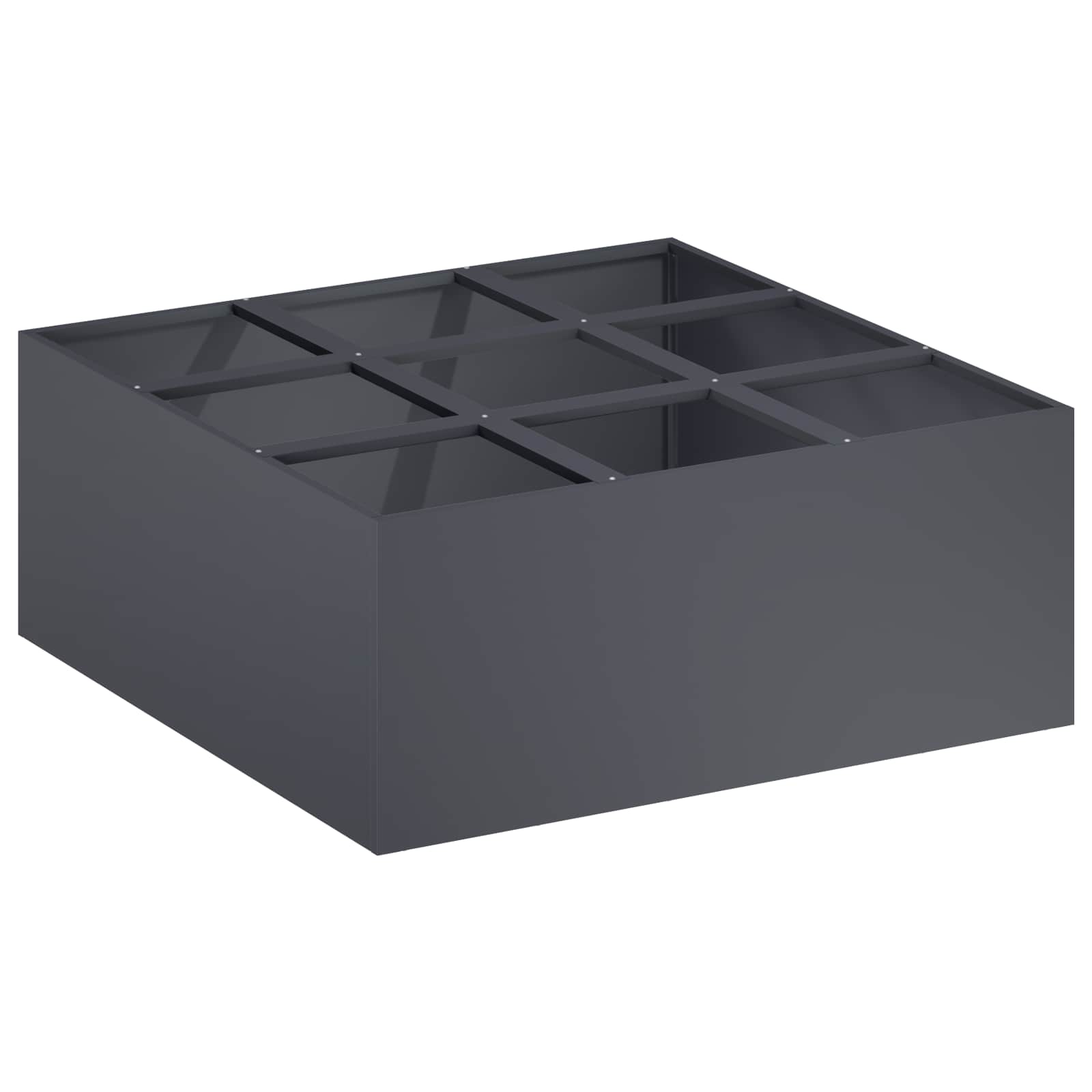 Plantenbak Antraciet 100 x 100 x 20 cm Koudgewalst staal image 2