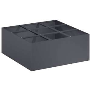 vidaXL Aia istutuspot Antratsiit 100 x 100 x 20 cm