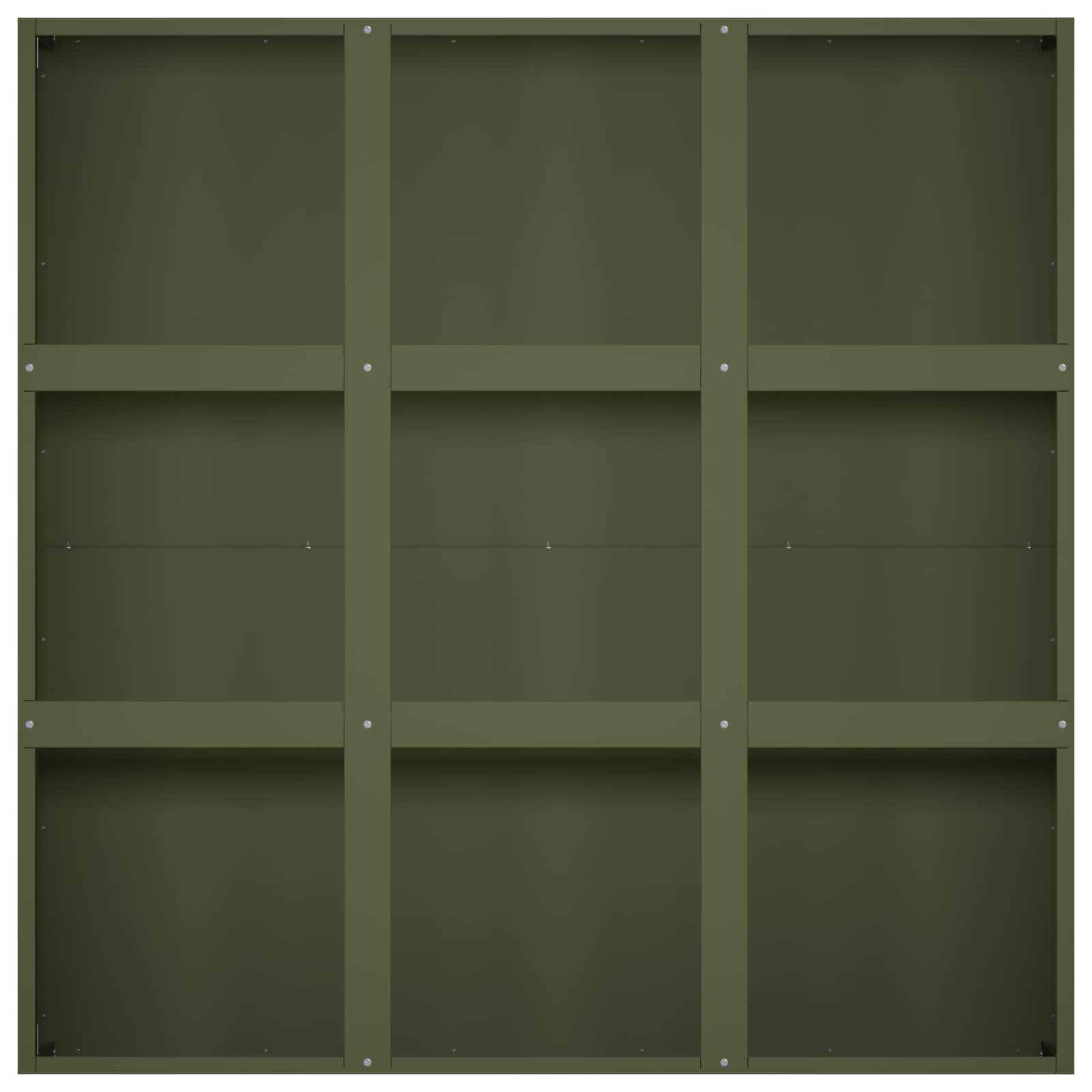 Plantenbak Olijfgroen 100 x 100 x 30 cm Koudgewalst staal image 4