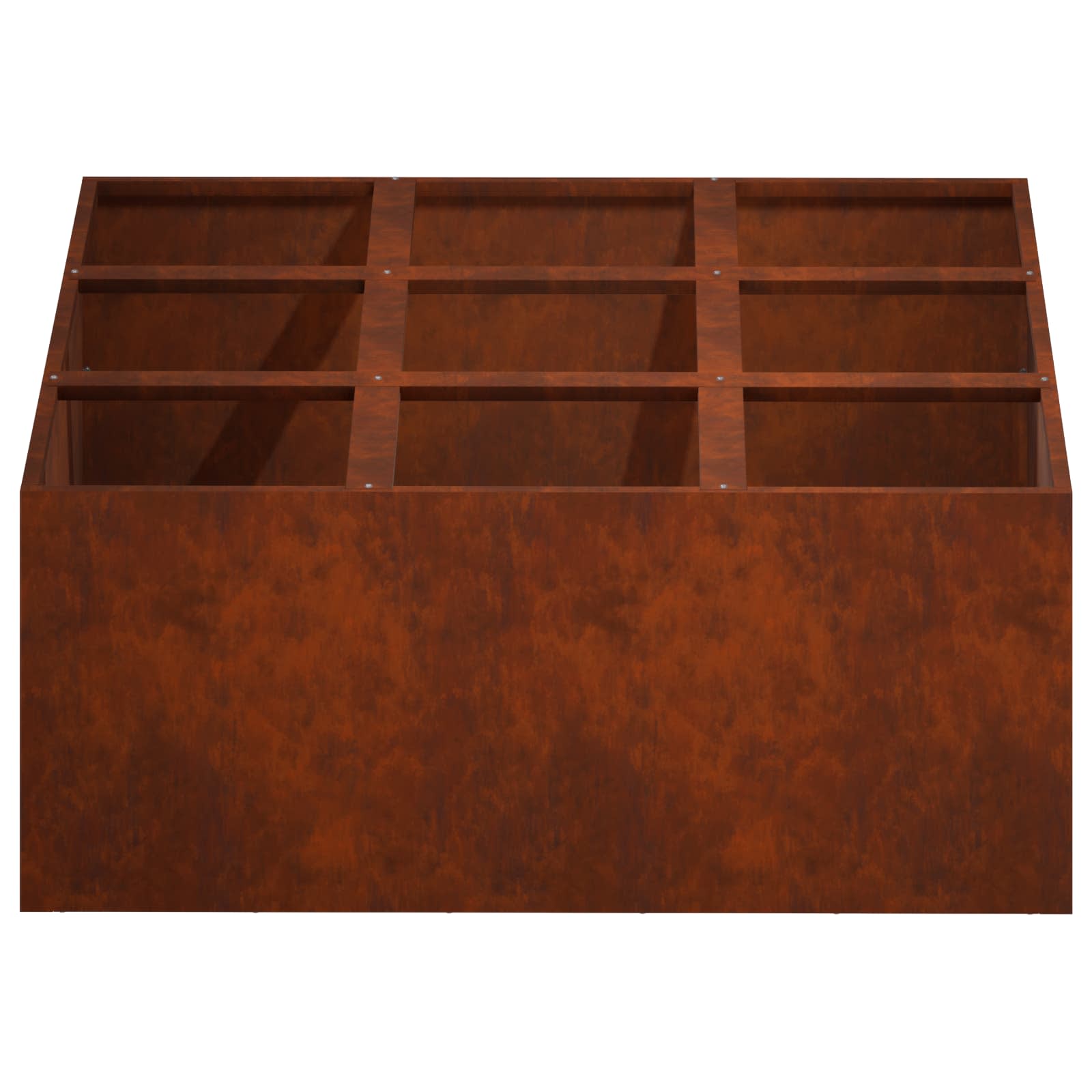 Plantenbak Roestkleurig 100 x 100 x 30 cm weervast staal image 4
