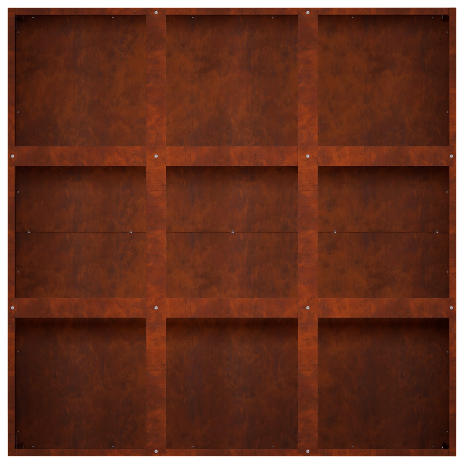Plantenbak Roestkleurig 100 x 100 x 30 cm weervast staal image 5