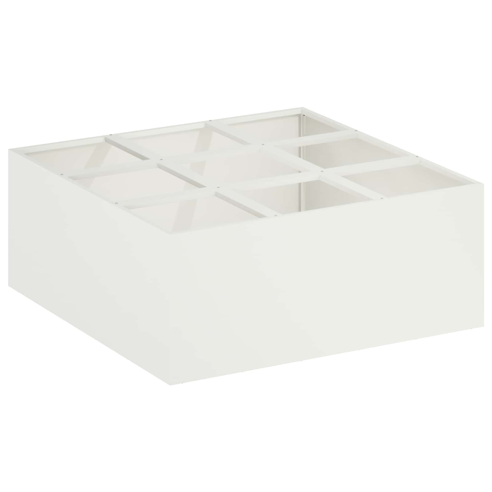 Plantenbak Wit 100 x 100 x 40 cm Koudgewalst staal image 2