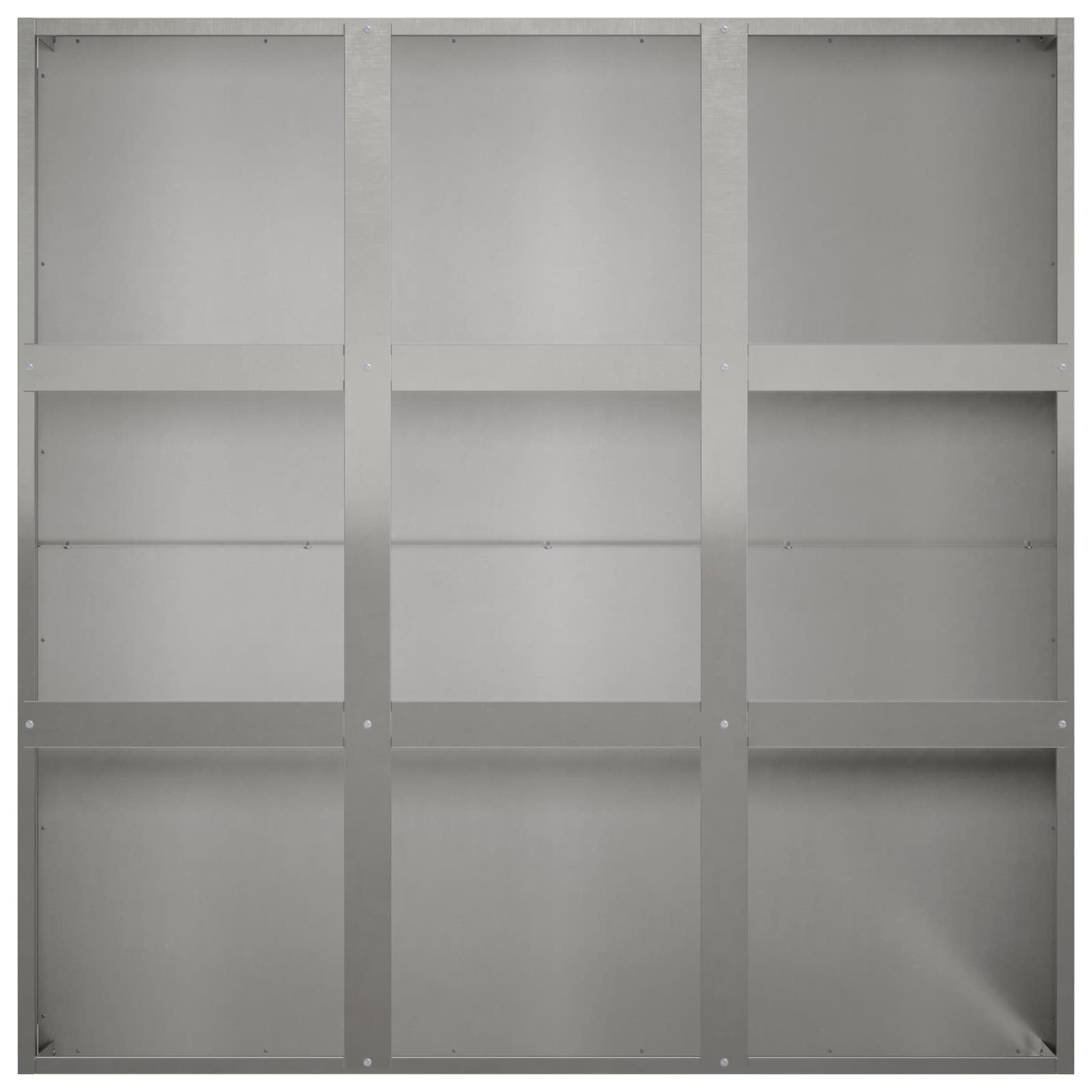 Plantenbak zilver 100 x 100 x 40 cm Roestvrij staal image 4