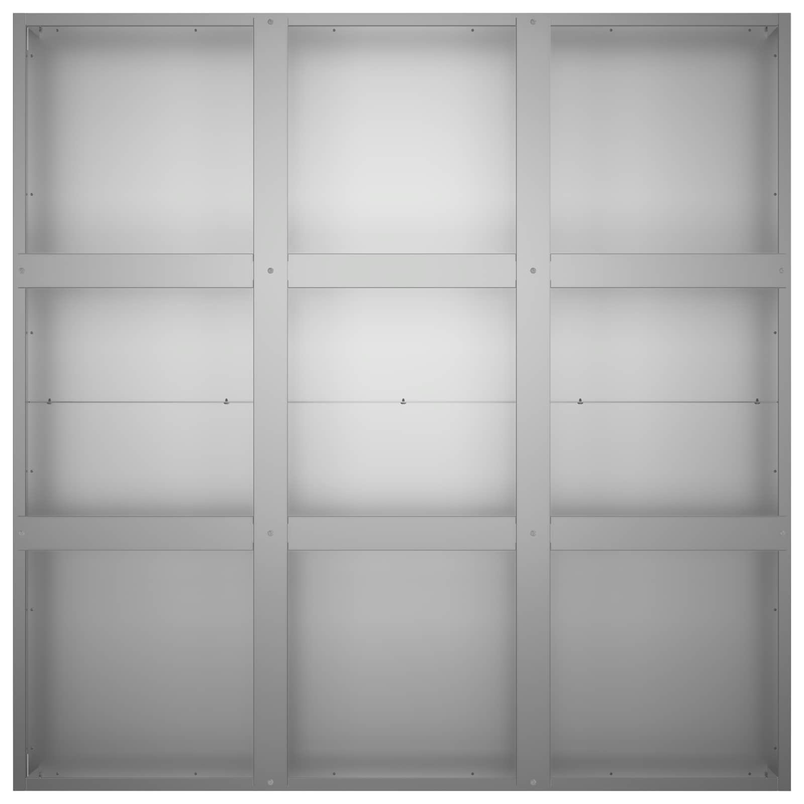 Plantenbak zilver 100 x 100 x 40 cm Gegalvaniseerd staal image 4