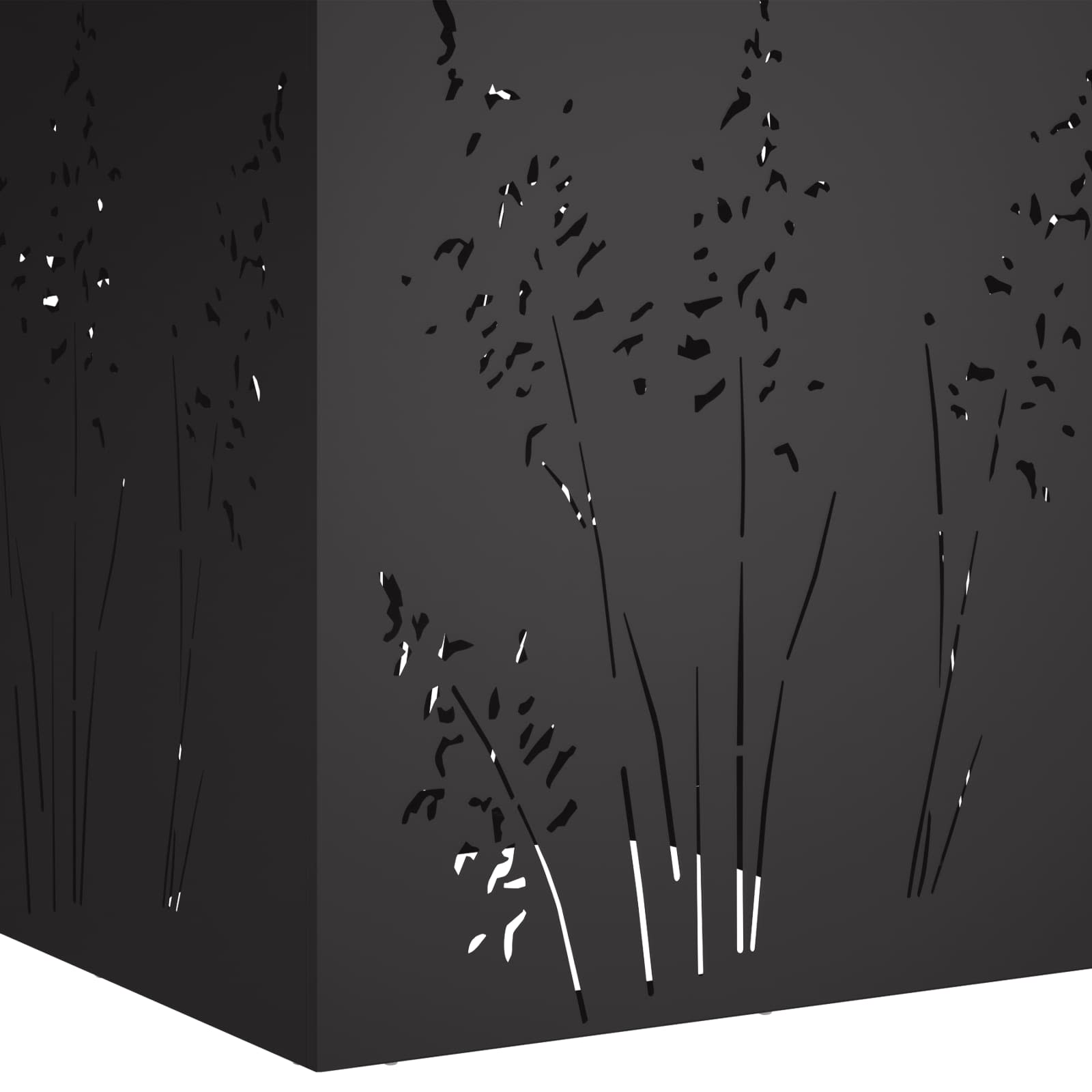 Plantenbak Zwart 50 x 50 x 75 cm Koudgewalst staal image 7