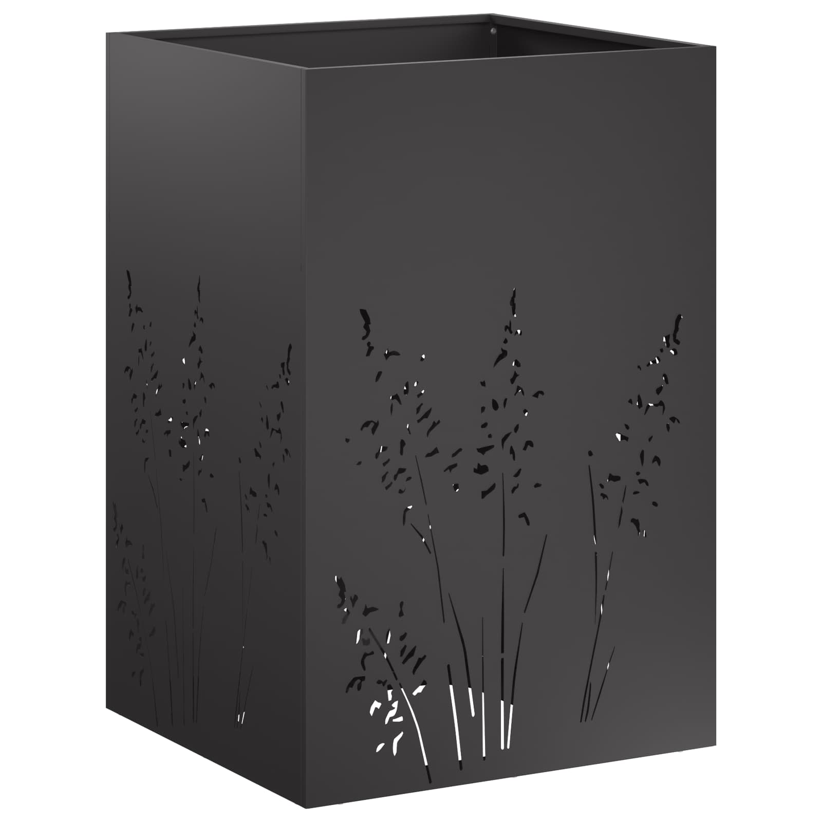 Plantenbak Zwart 50 x 50 x 75 cm Koudgewalst staal image 2