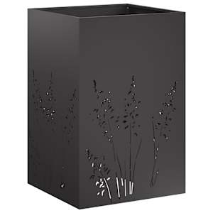 vidaXL Aia istutuspot Must 50 x 50 x 75 cm K&uuml;lmvalmistatud teras