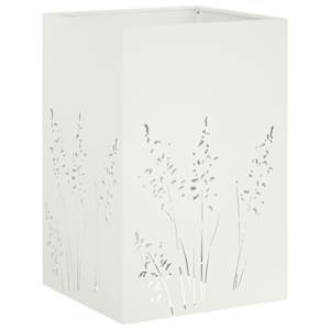 vidaXL Aia istutuspot Valge 50 x 50 x 75 cm K&uuml;lmvalmistatud teras