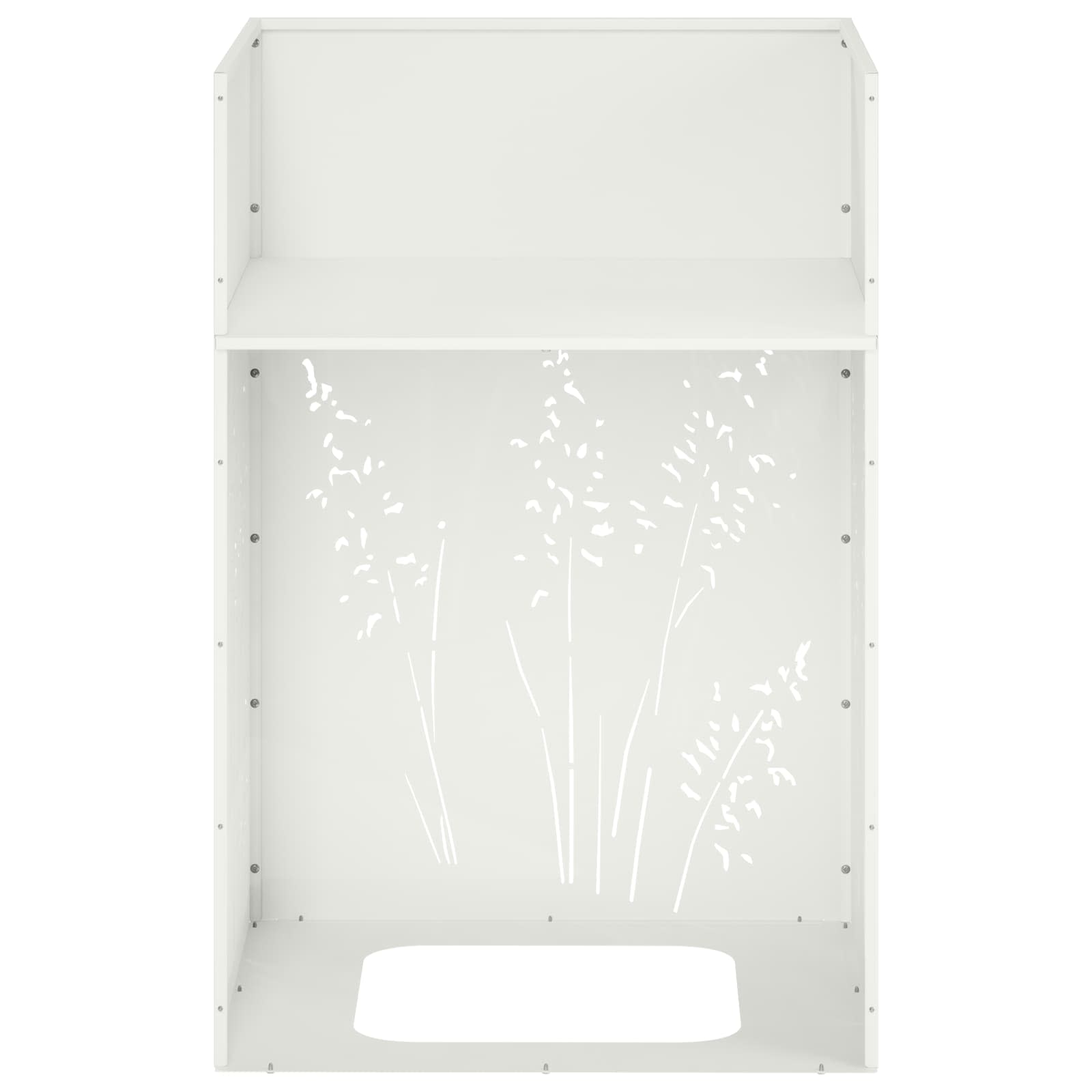 Plantenbak 2 st Wit 50 x 50 x 75 cm Koudgewalst staal image 9