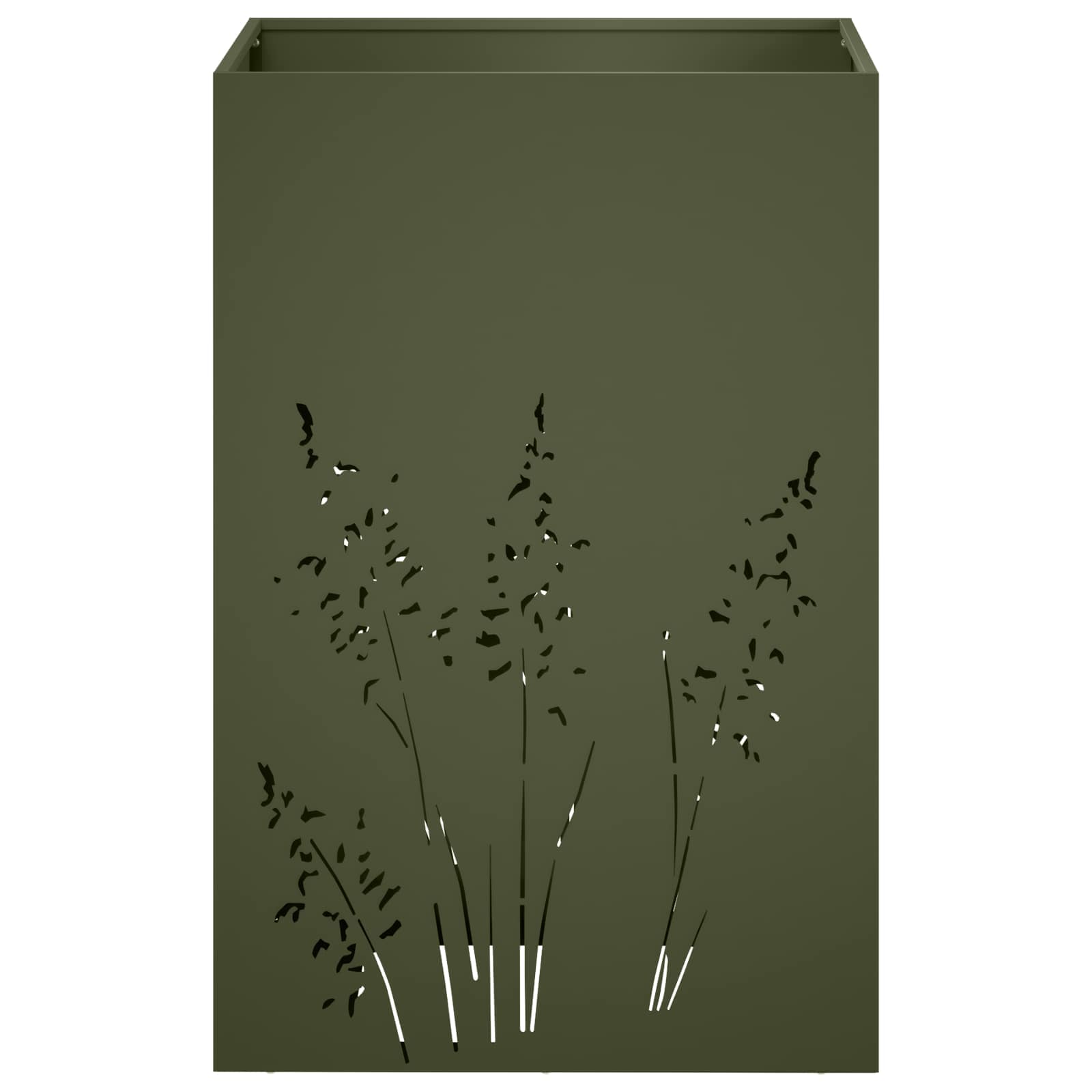 Plantenbak Olijfgroen 50 x 50 x 75 cm Koudgewalst staal image 4