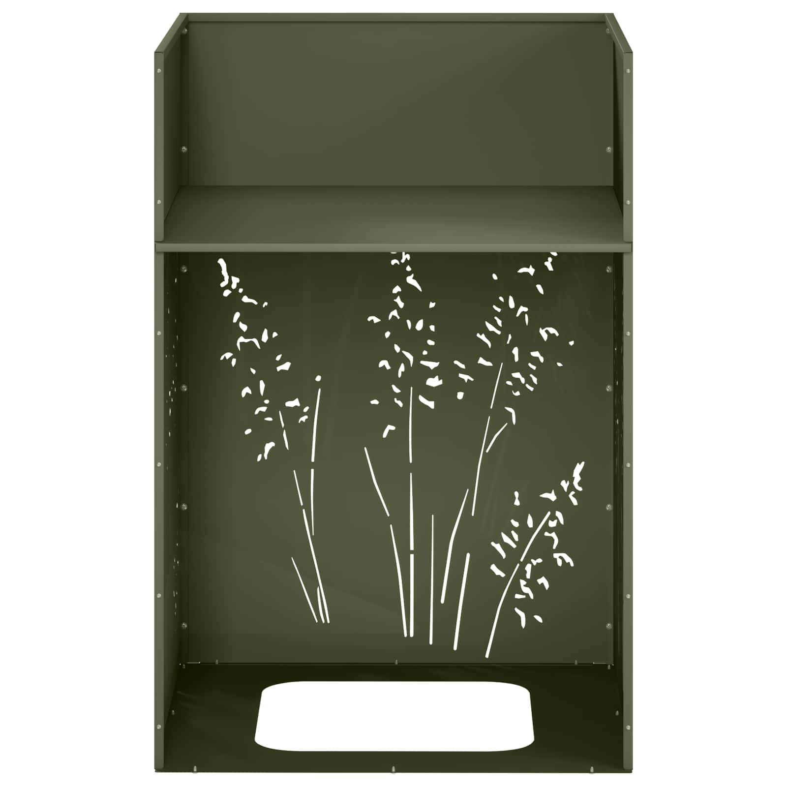 Plantenbak Olijfgroen 50 x 50 x 75 cm Koudgewalst staal image 8