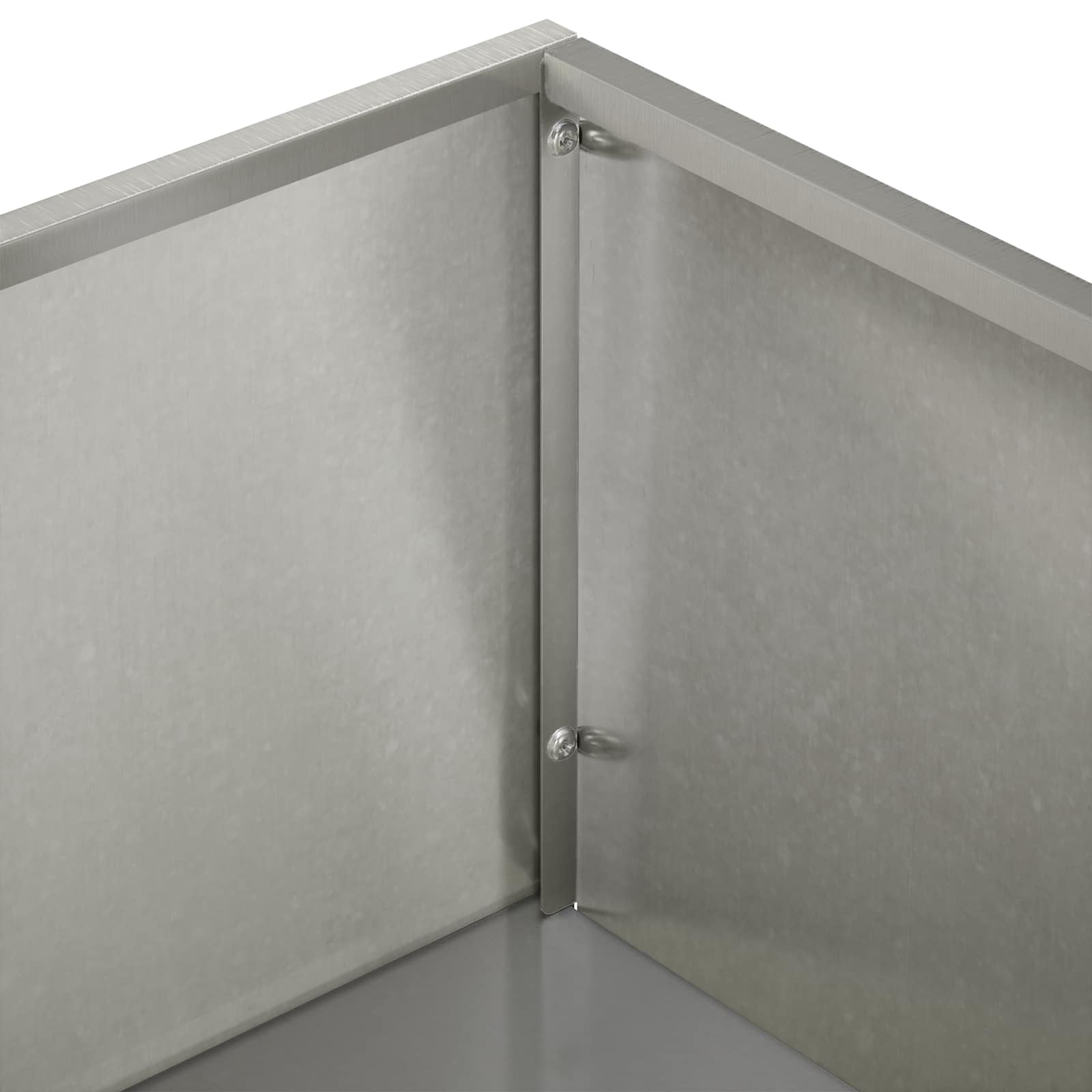 Plantenbak zilver 50 x 50 x 75 cm Roestvrij staal image 6