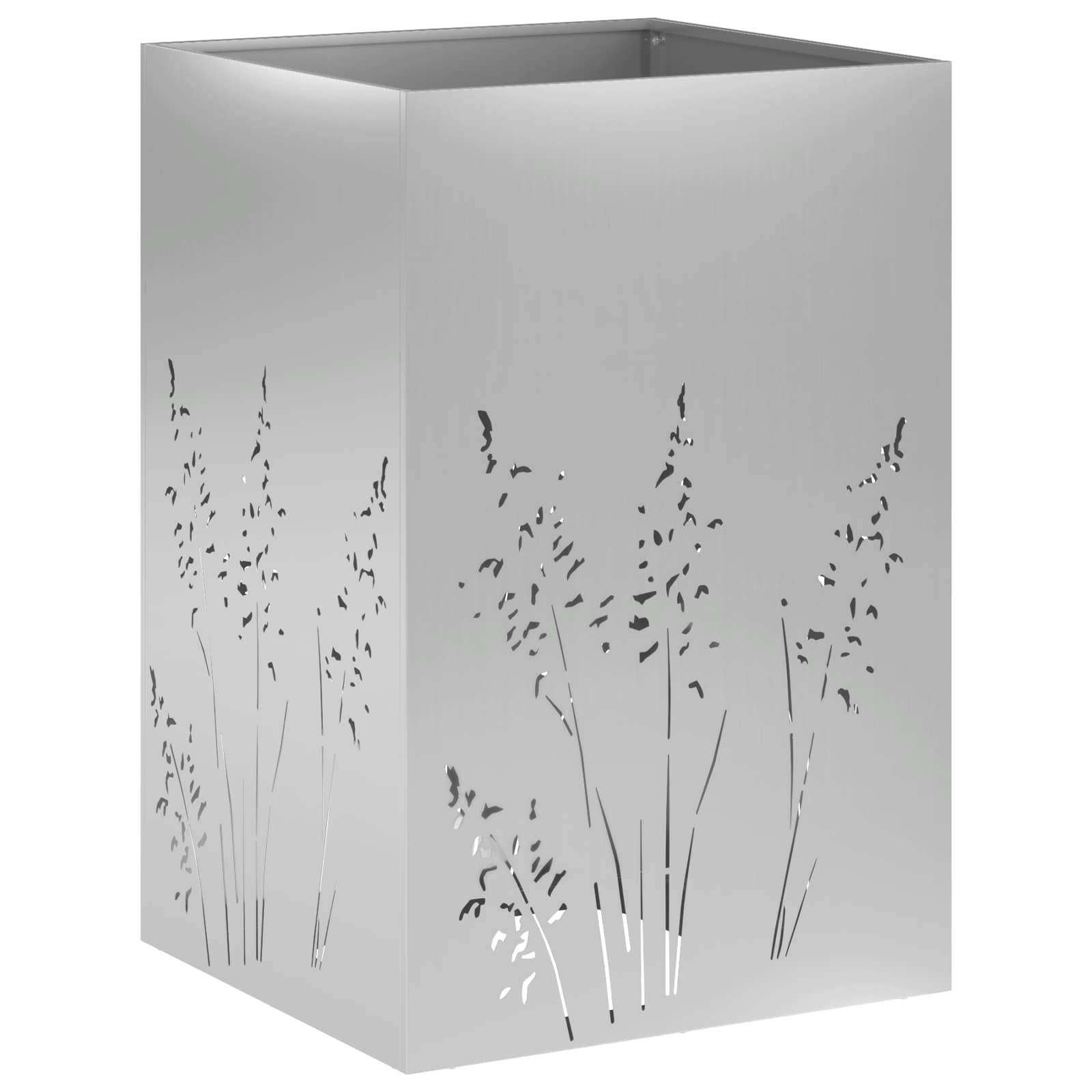 Plantenbak zilver 50 x 50 x 75 cm Gegalvaniseerd staal image 2