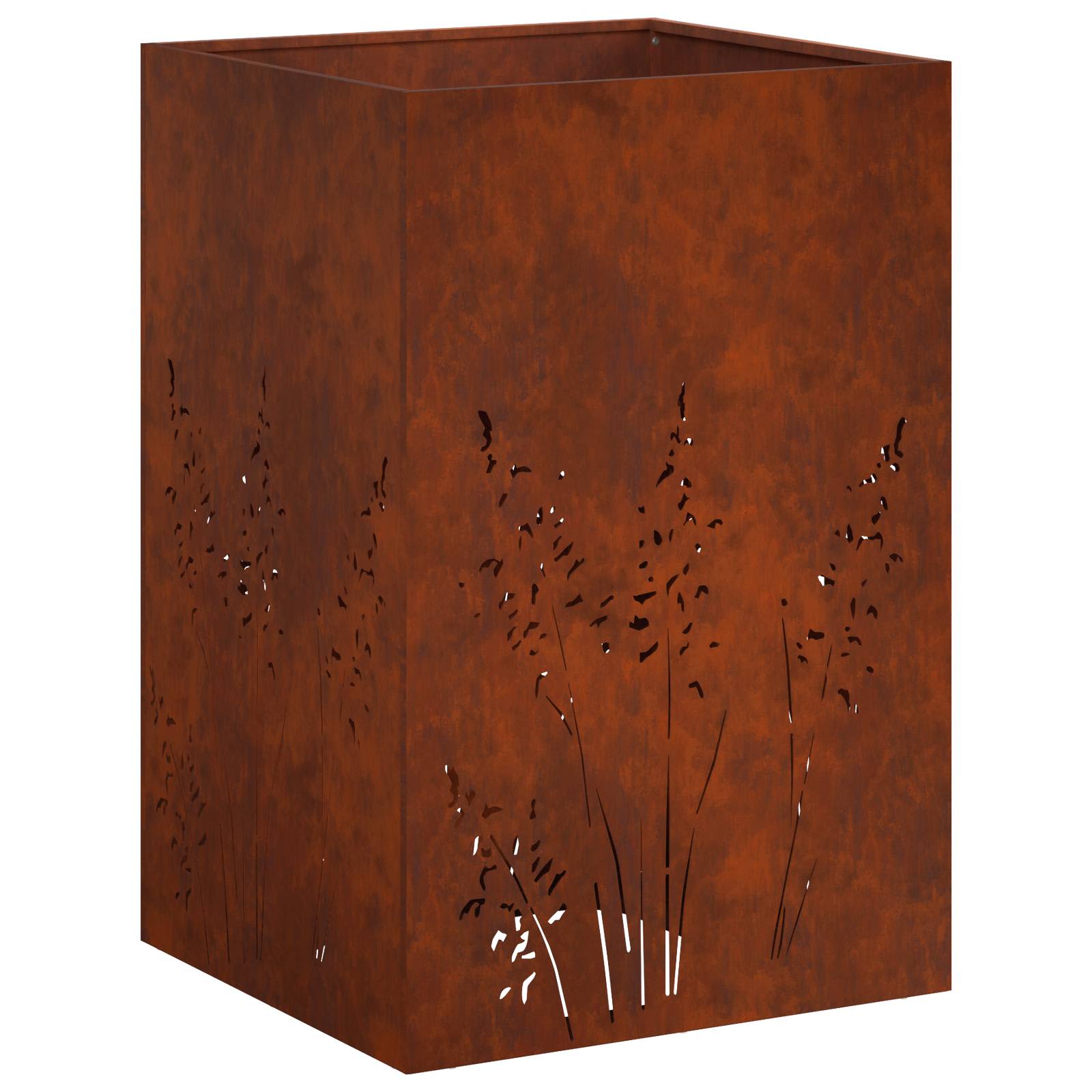 Plantenbak Roestkleurig 50 x 50 x 75 cm weervast staal image 2