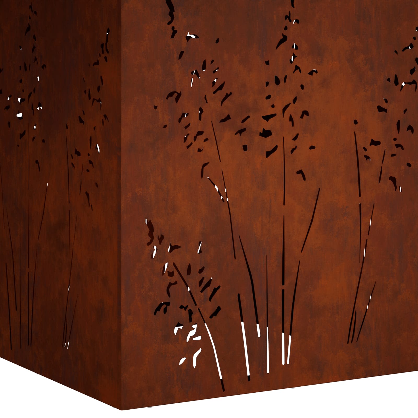 Plantenbak 2 st Roestkleurig 50 x 50 x 75 cm weervast staal image 9