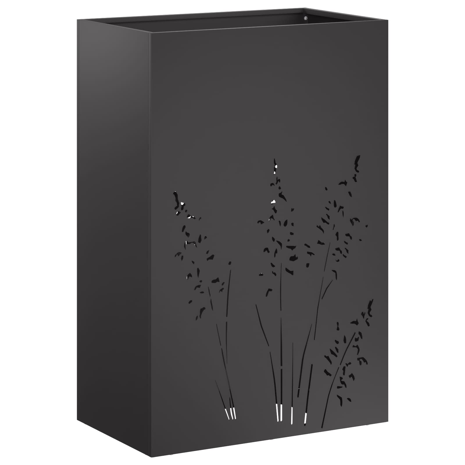 Plantenbak Zwart 50 x 30 x 75 cm Koudgewalst staal image 2