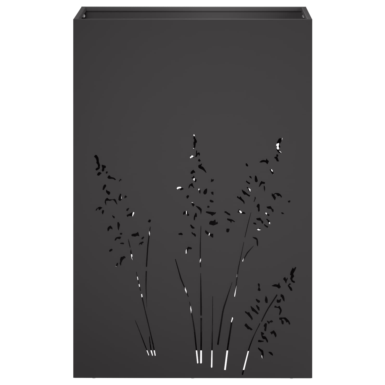 Plantenbak Zwart 50 x 30 x 75 cm Koudgewalst staal image 4