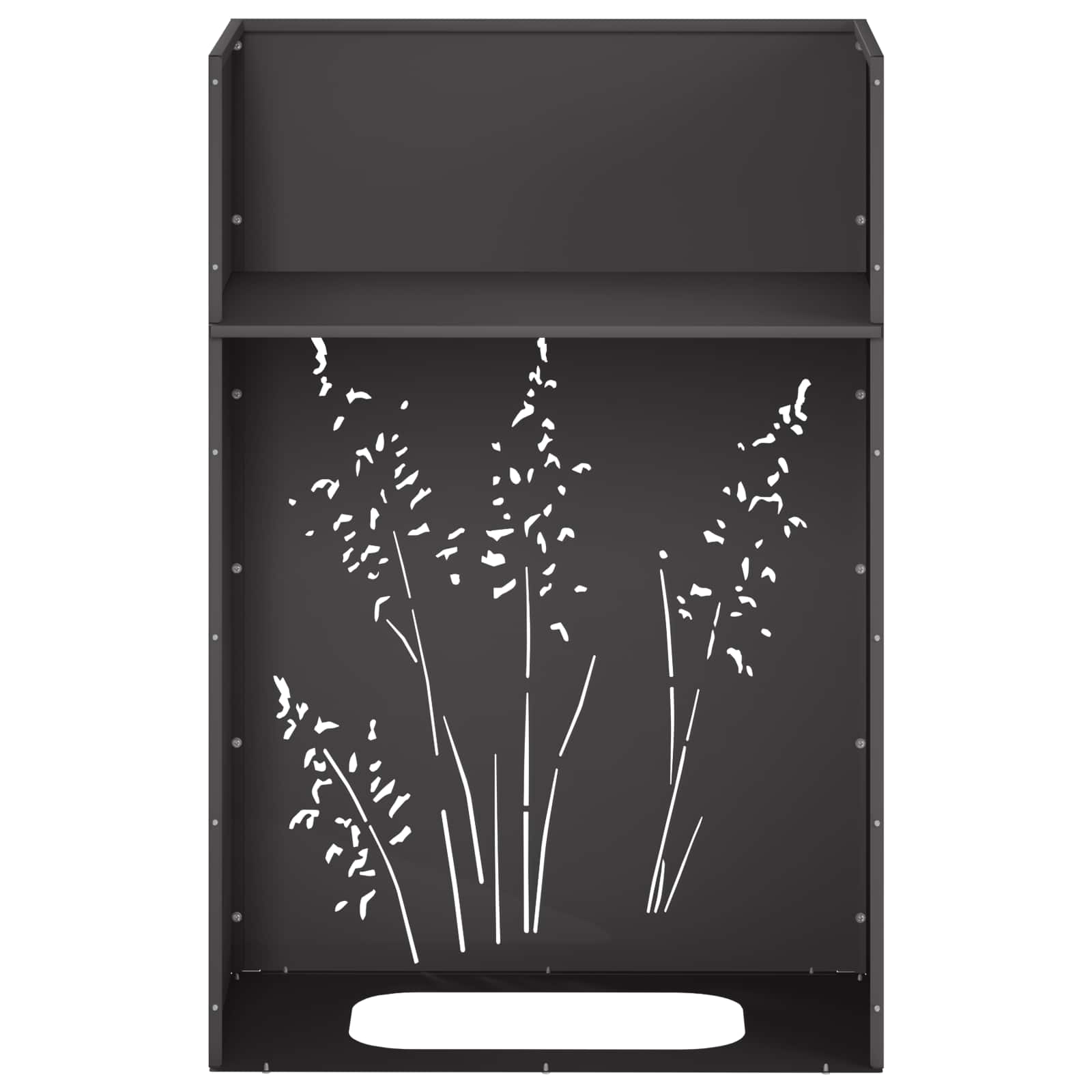 Plantenbak Zwart 50 x 30 x 75 cm Koudgewalst staal image 8